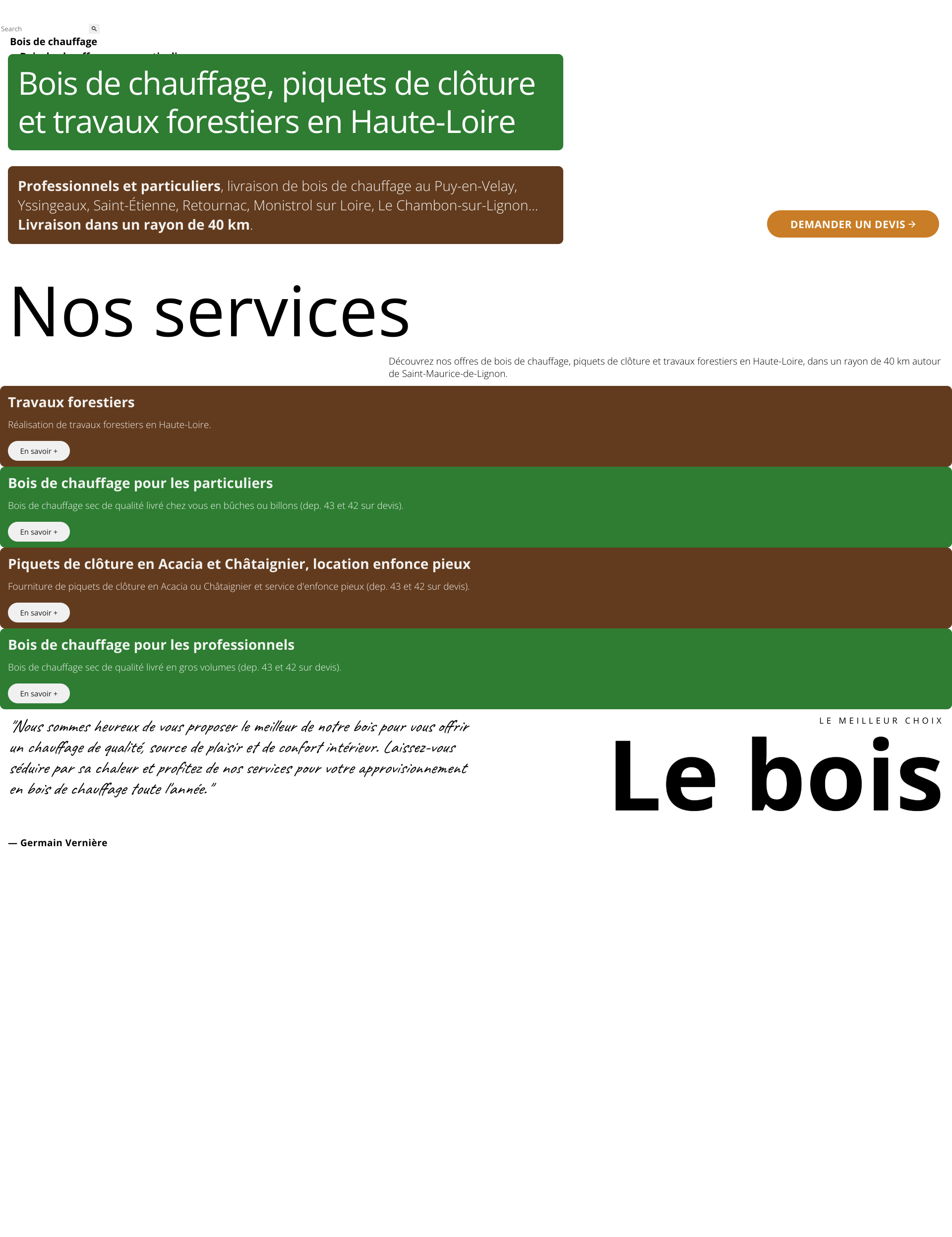 Aperçu du site