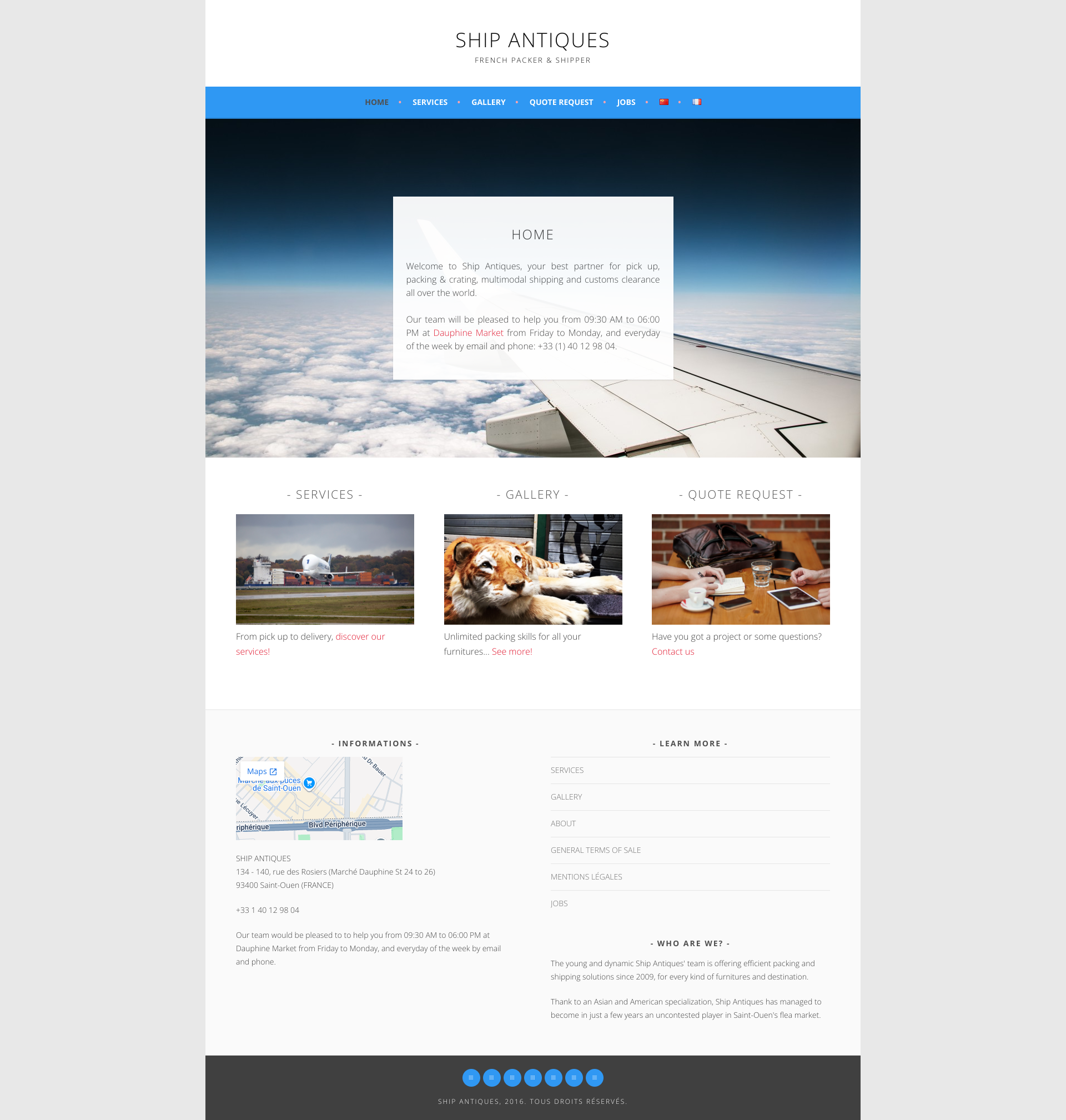 Aperçu du site