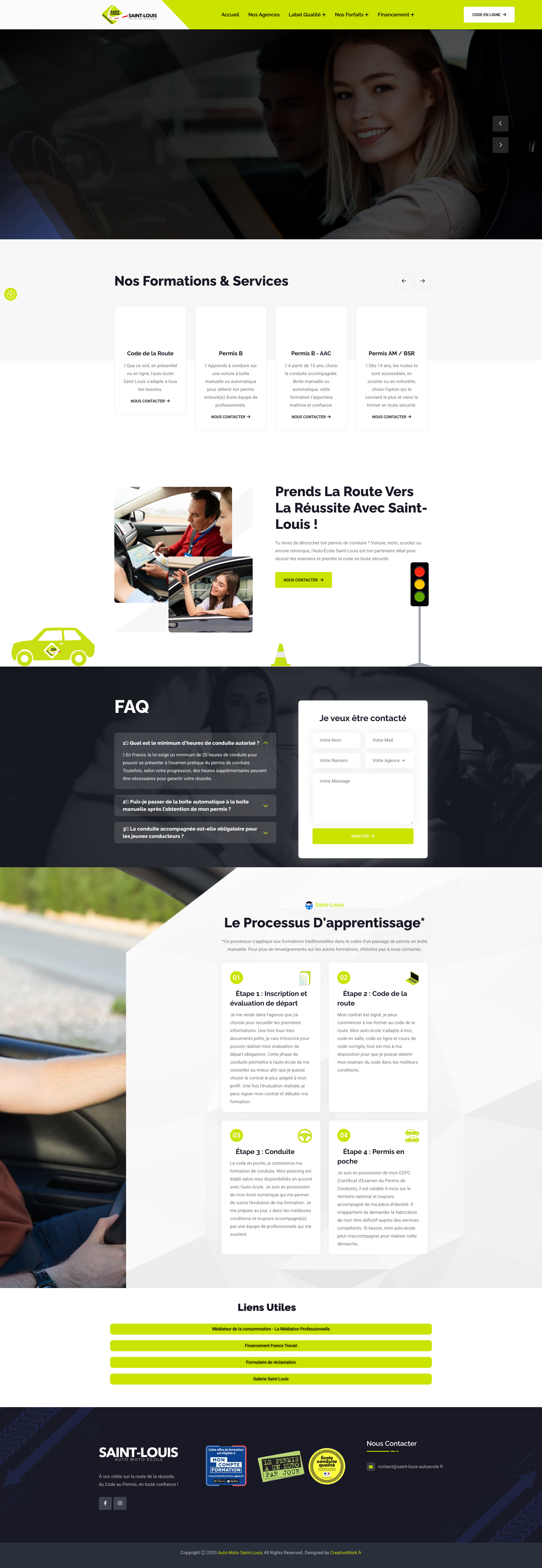 Aperçu du site
