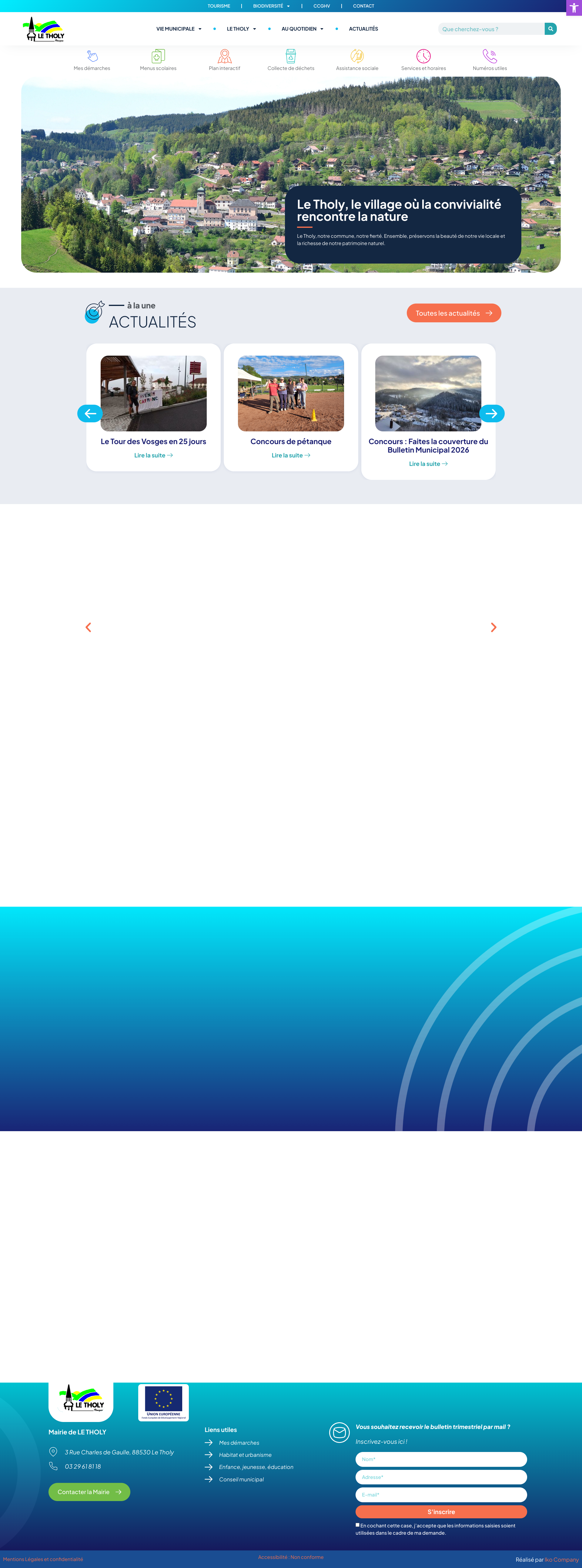 Aperçu du site