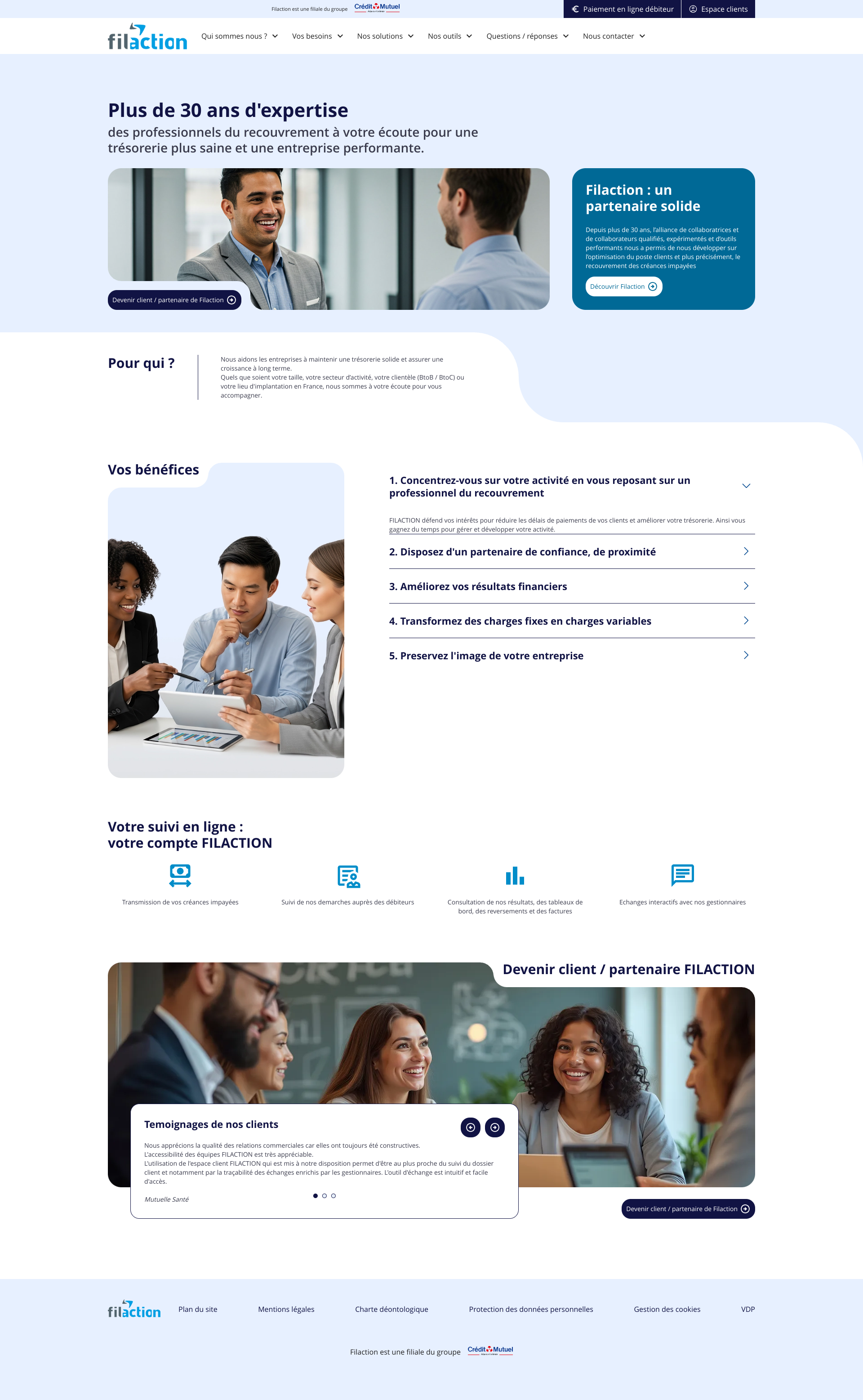 Aperçu du site