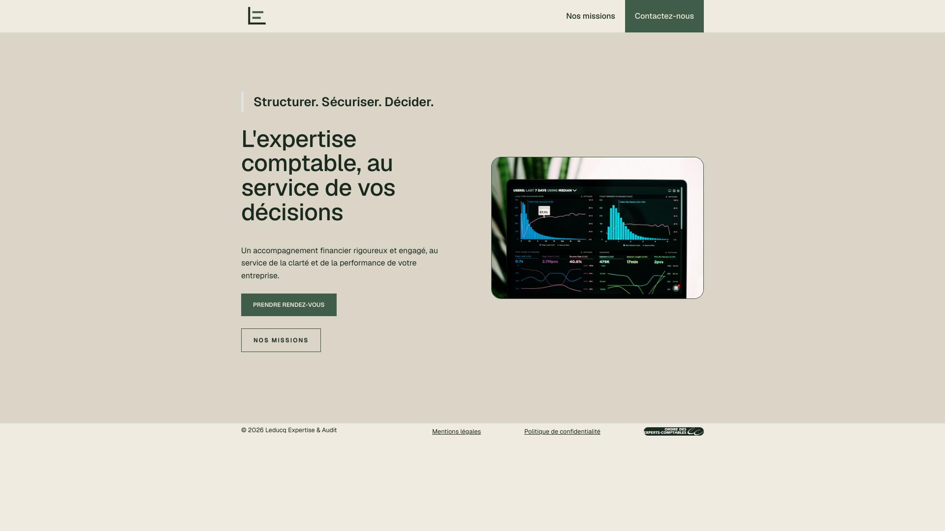 Aperçu du site