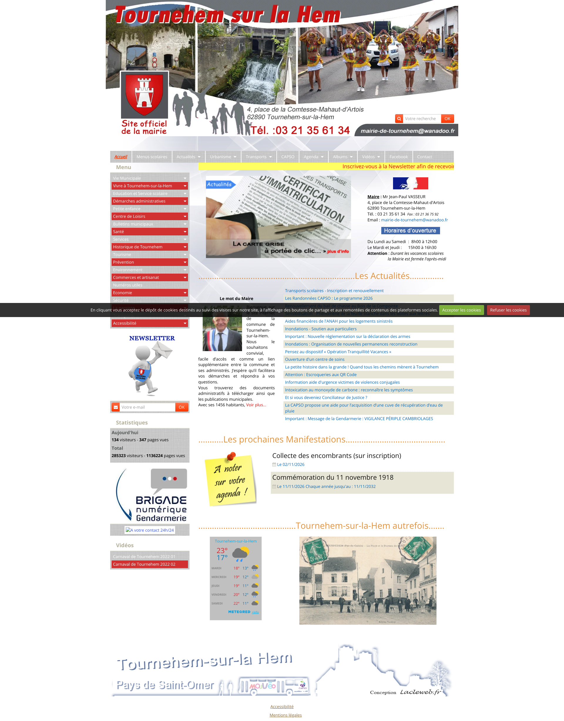 Aperçu du site