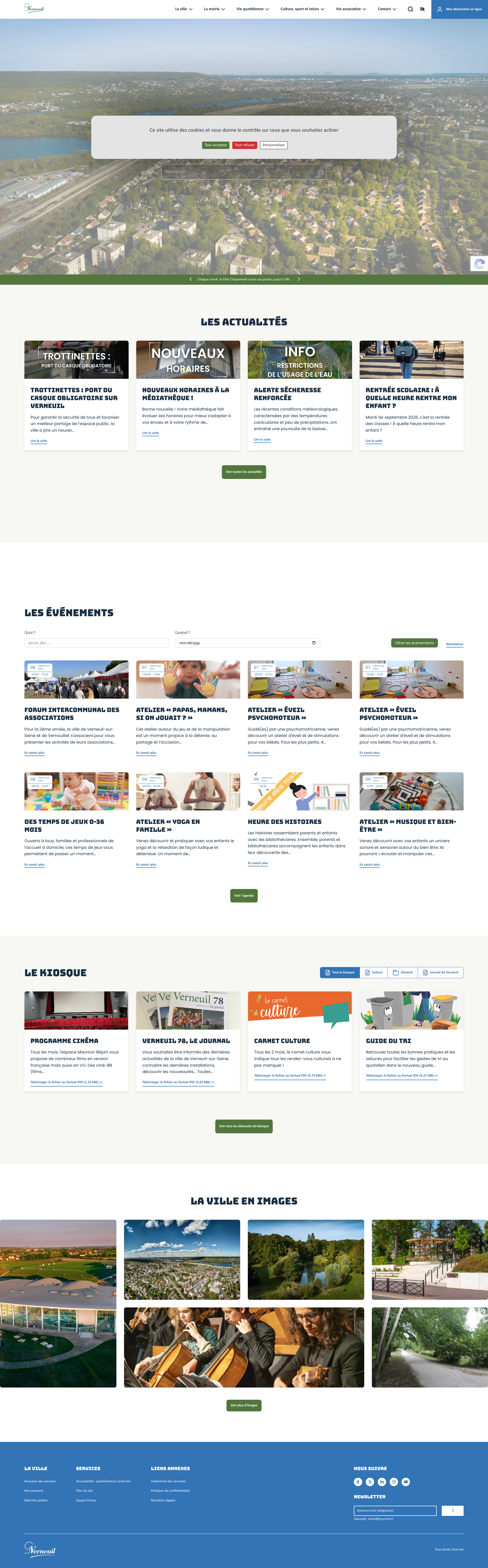 Aperçu du site