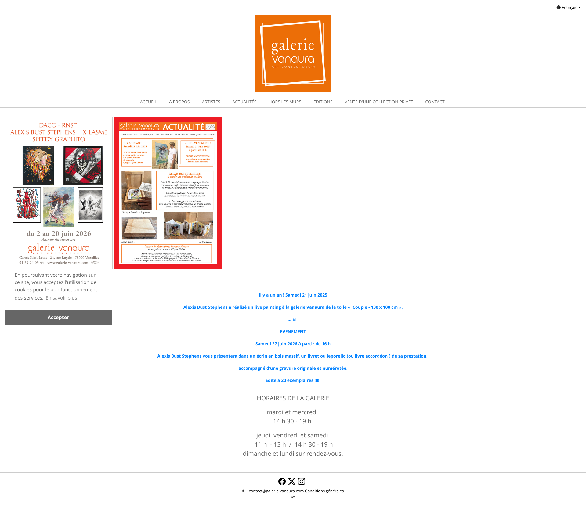 Aperçu du site