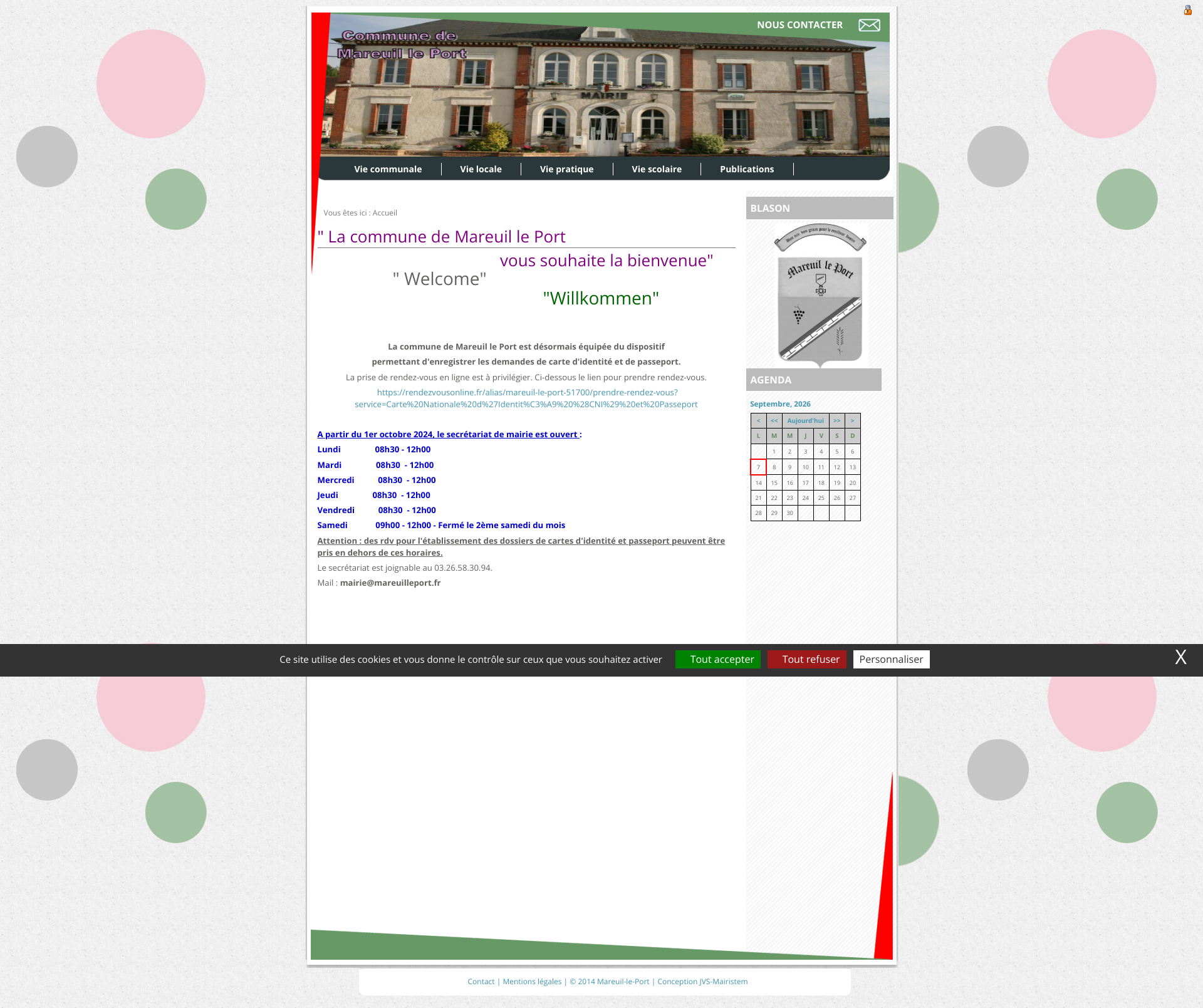 Aperçu du site