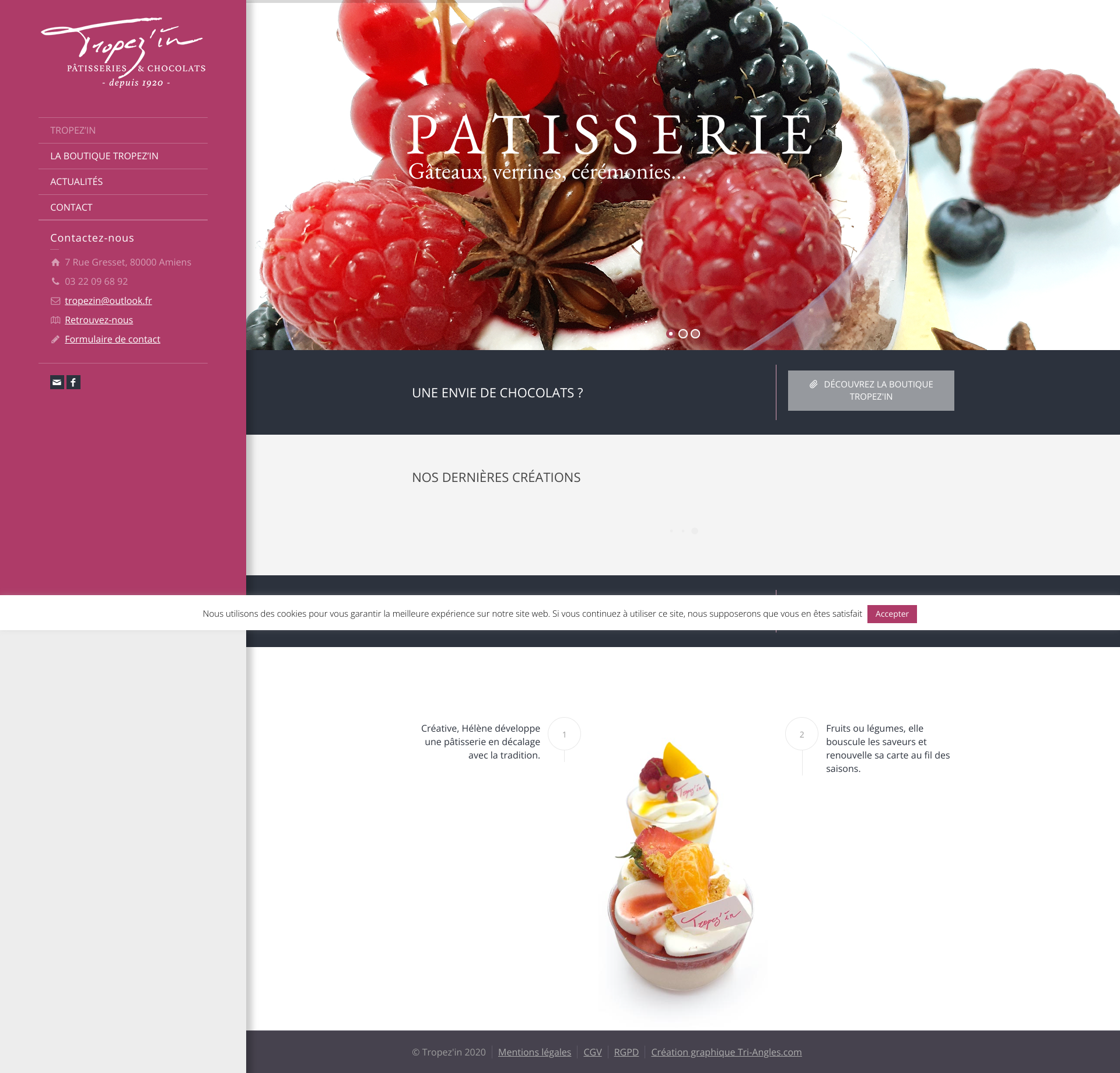 Aperçu du site