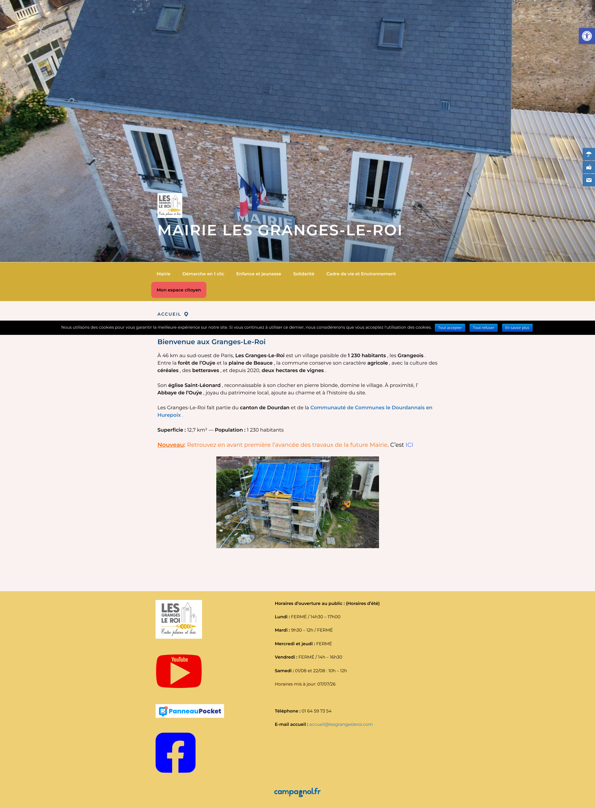 Aperçu du site
