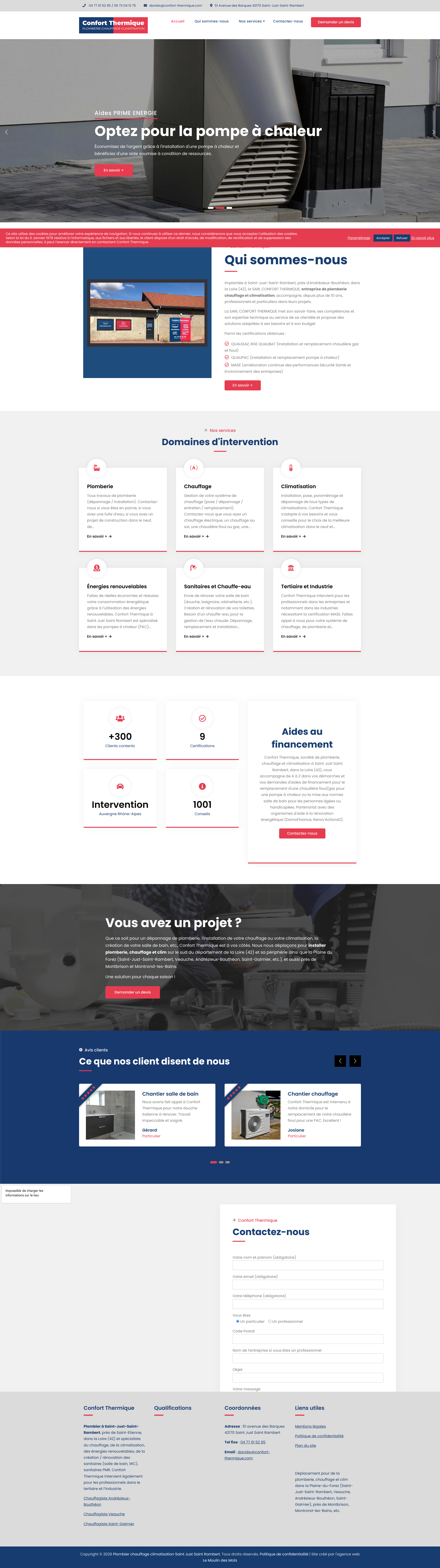Aperçu du site