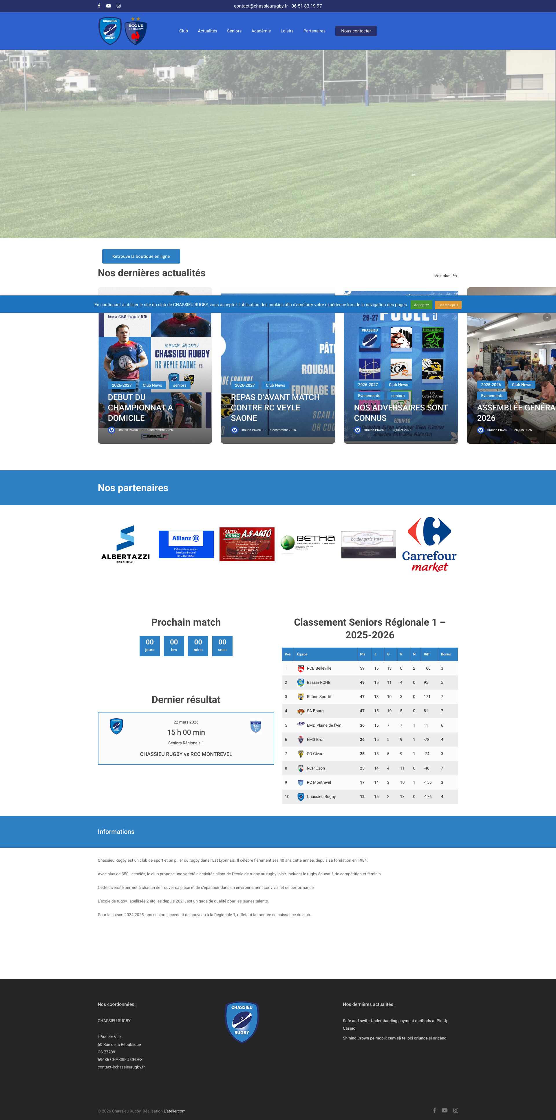 Aperçu du site