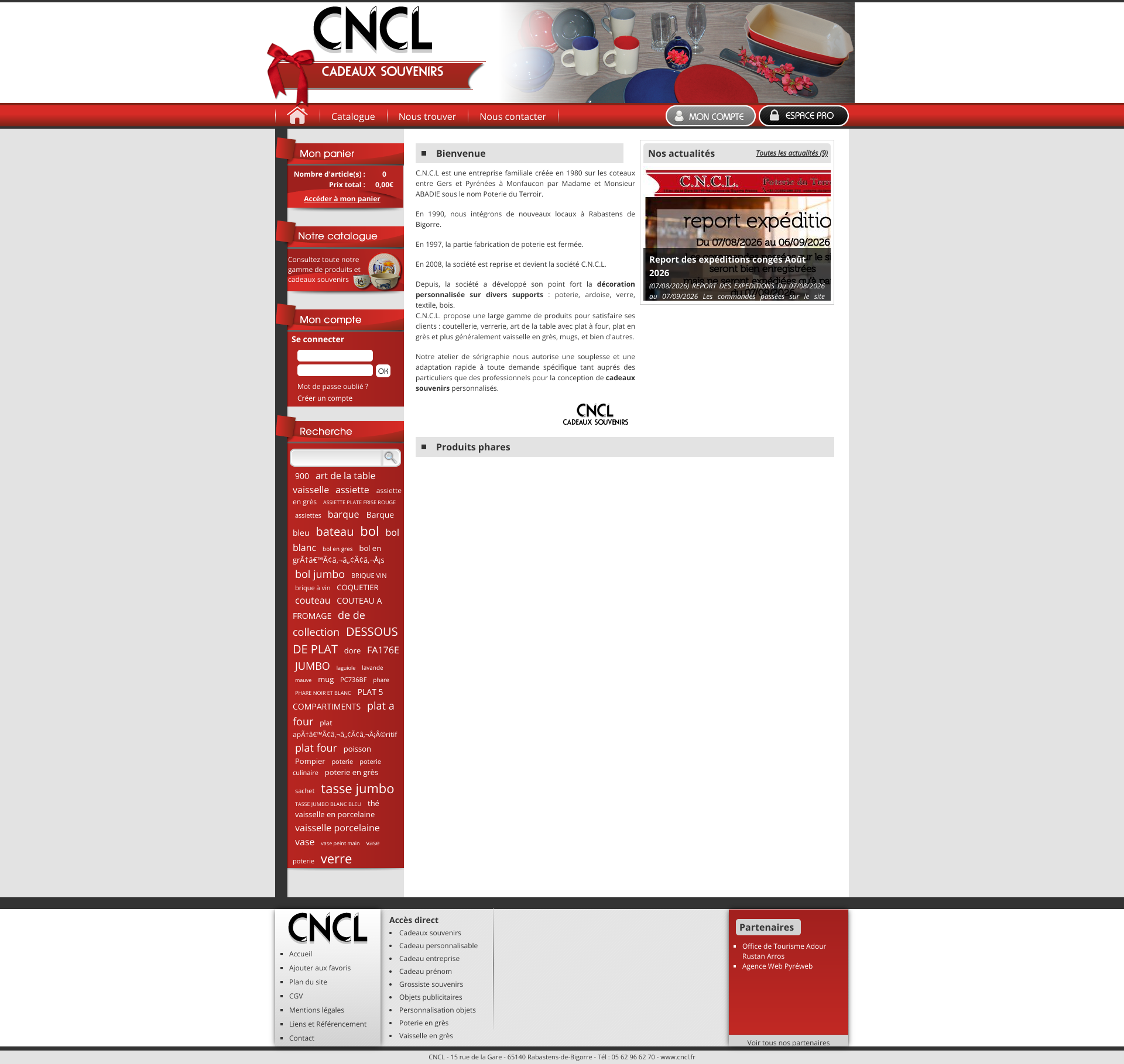 Aperçu du site