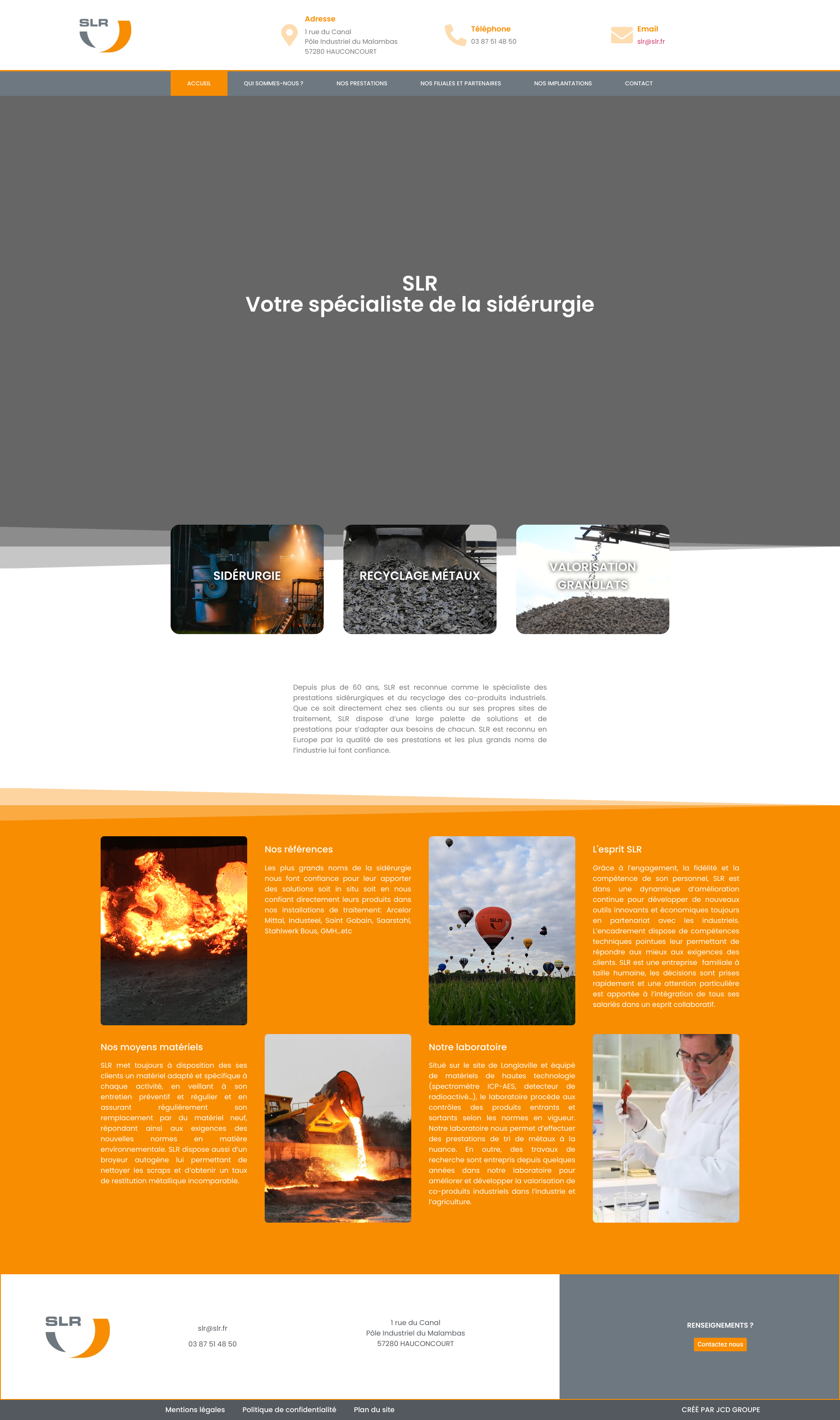 Aperçu du site