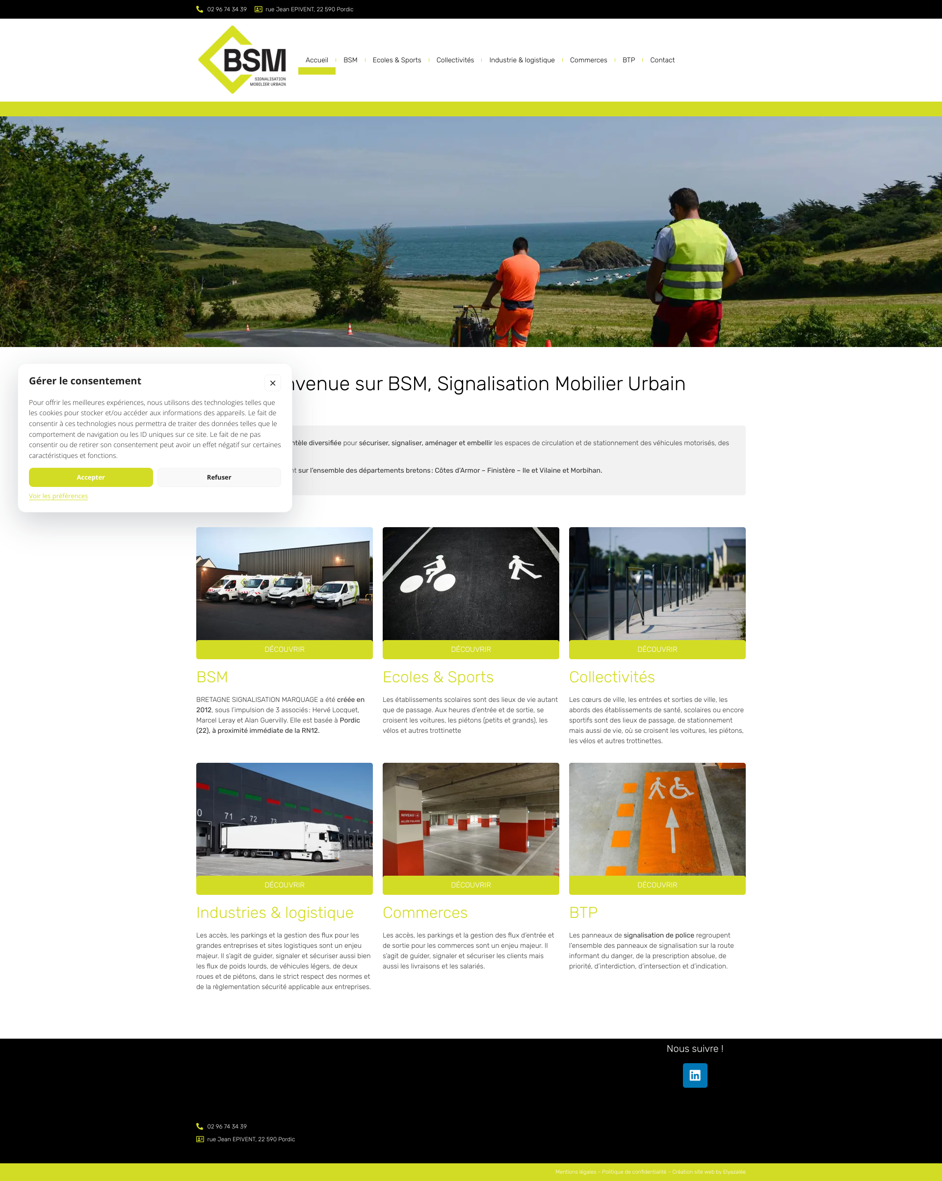 Aperçu du site