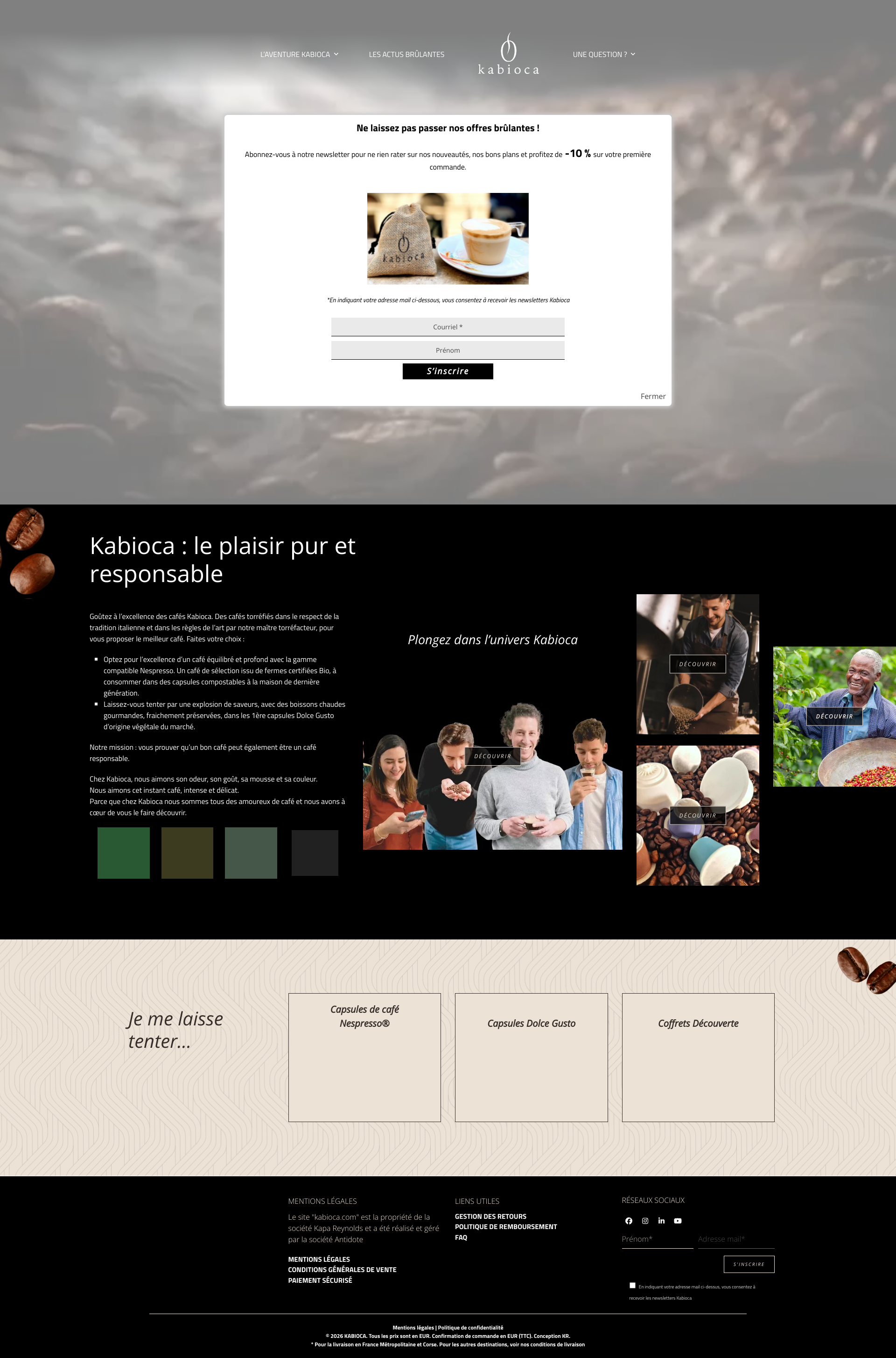 Aperçu du site