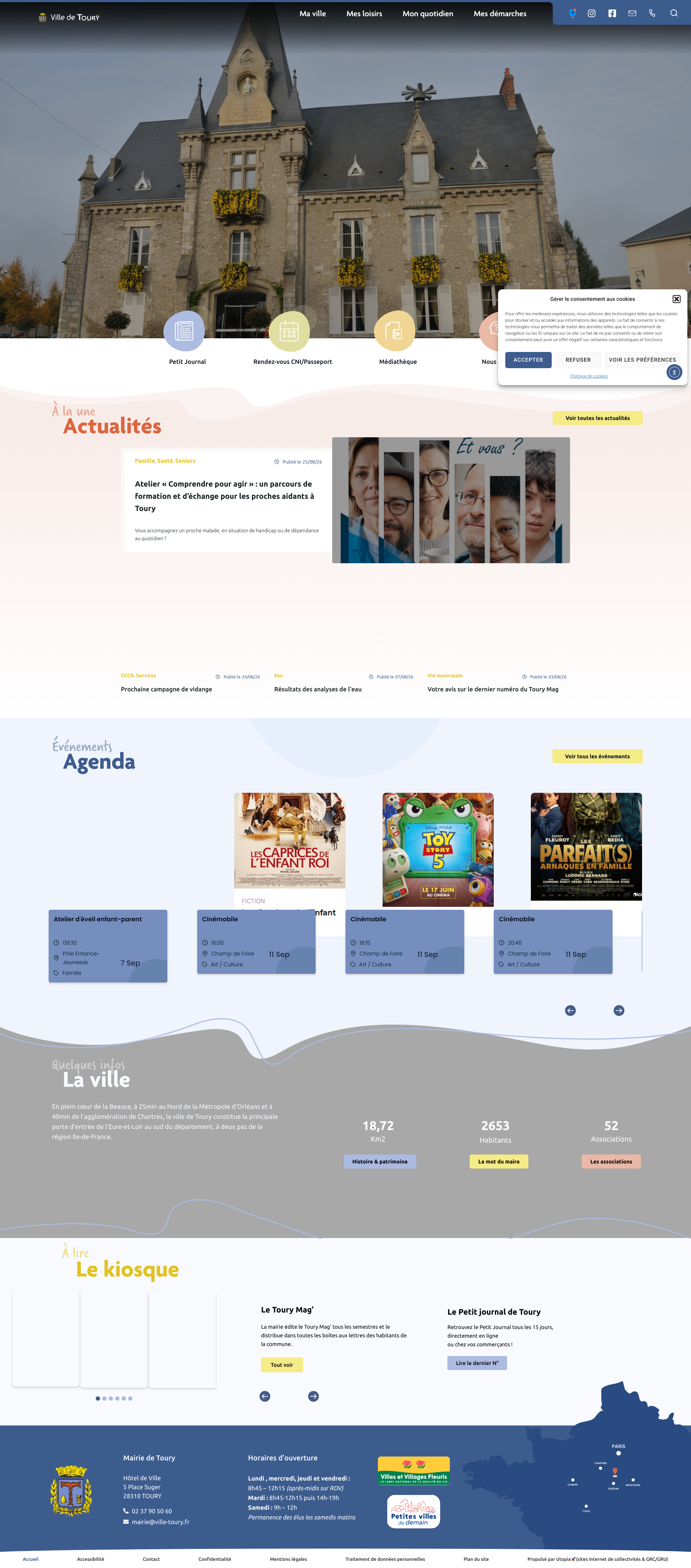 Aperçu du site