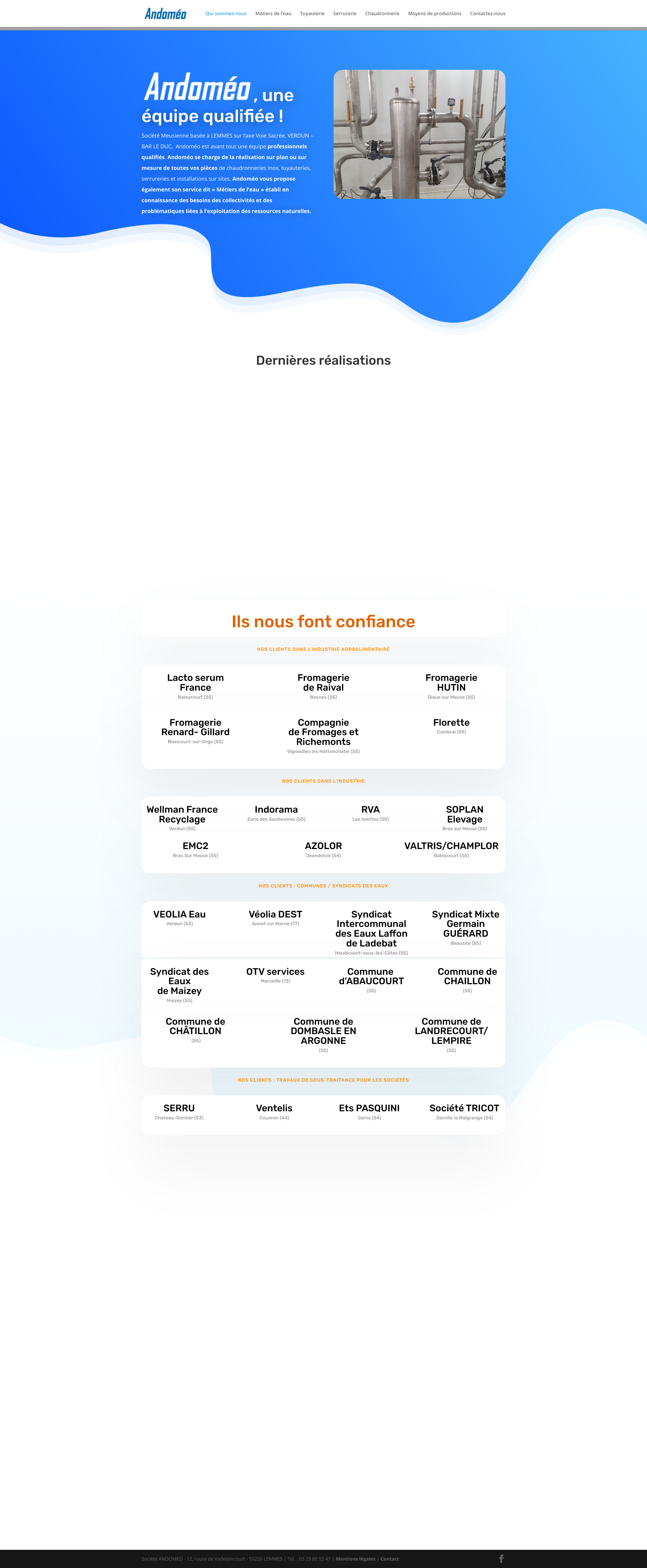 Aperçu du site