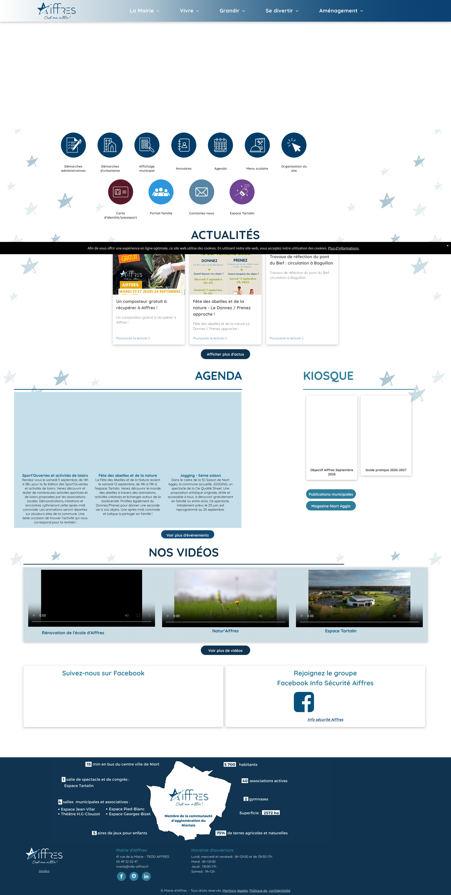 Aperçu du site
