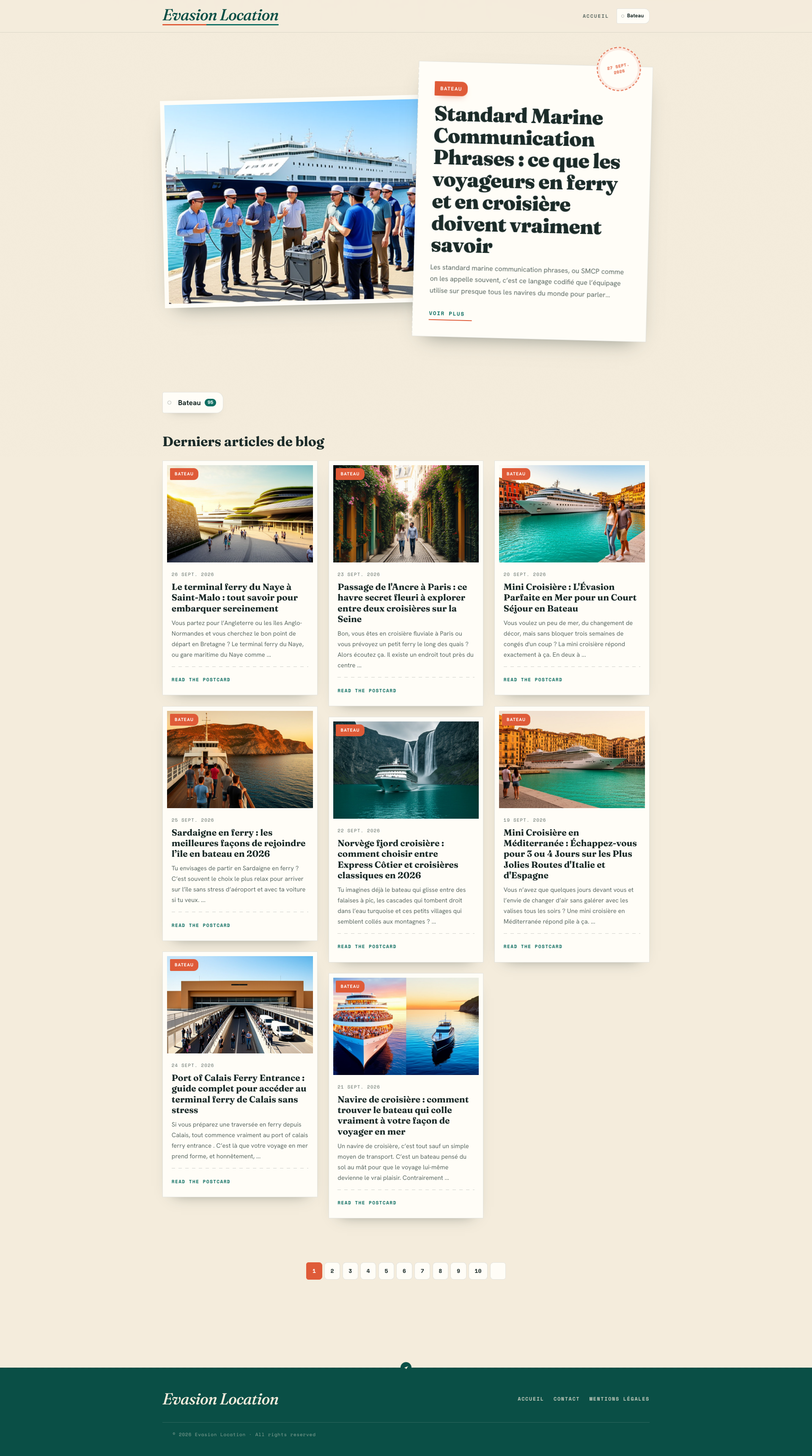 Aperçu du site