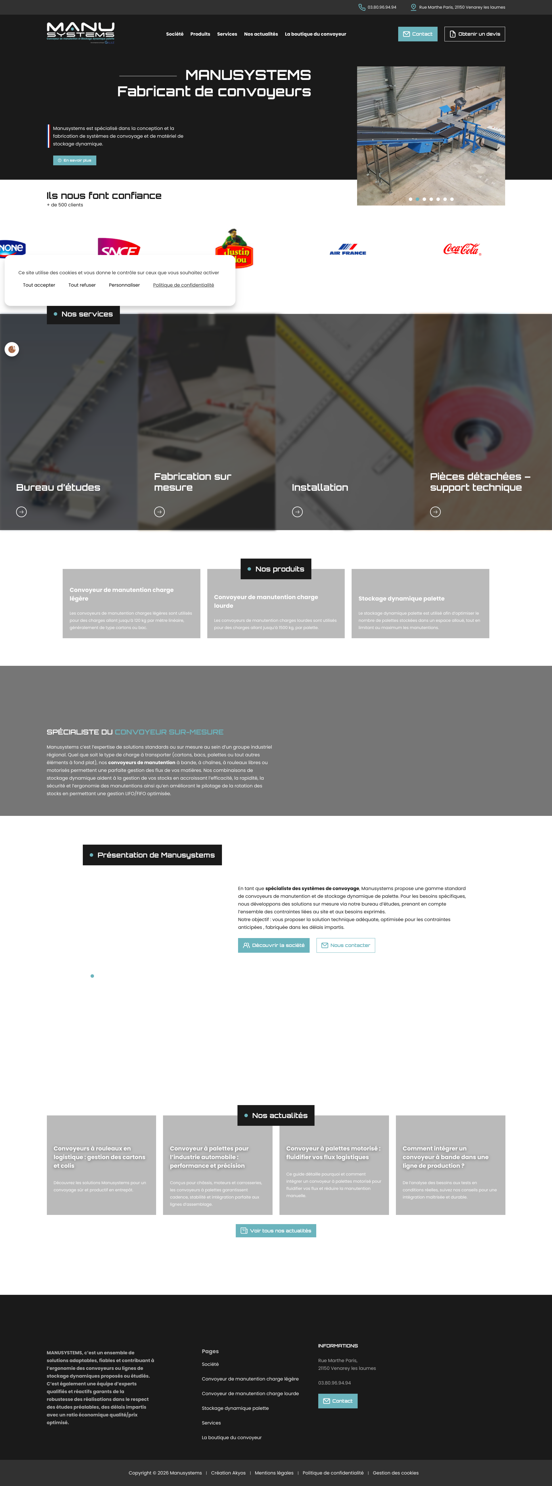 Aperçu du site