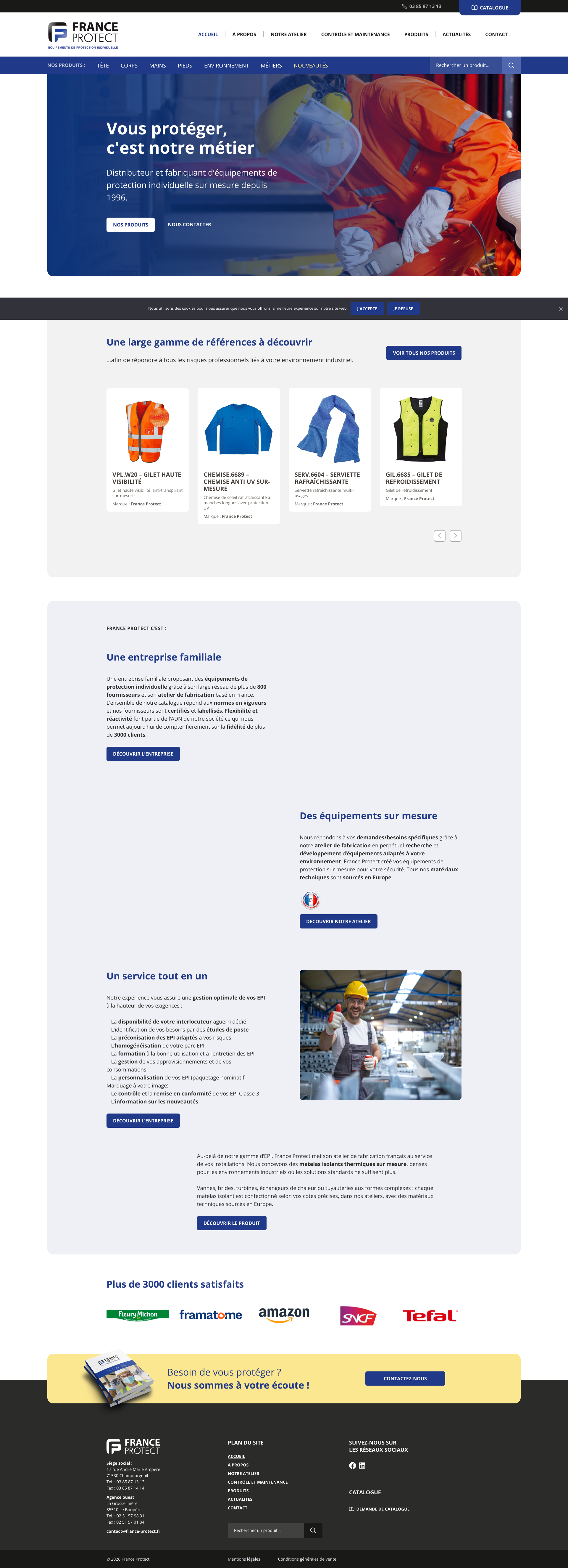 Aperçu du site