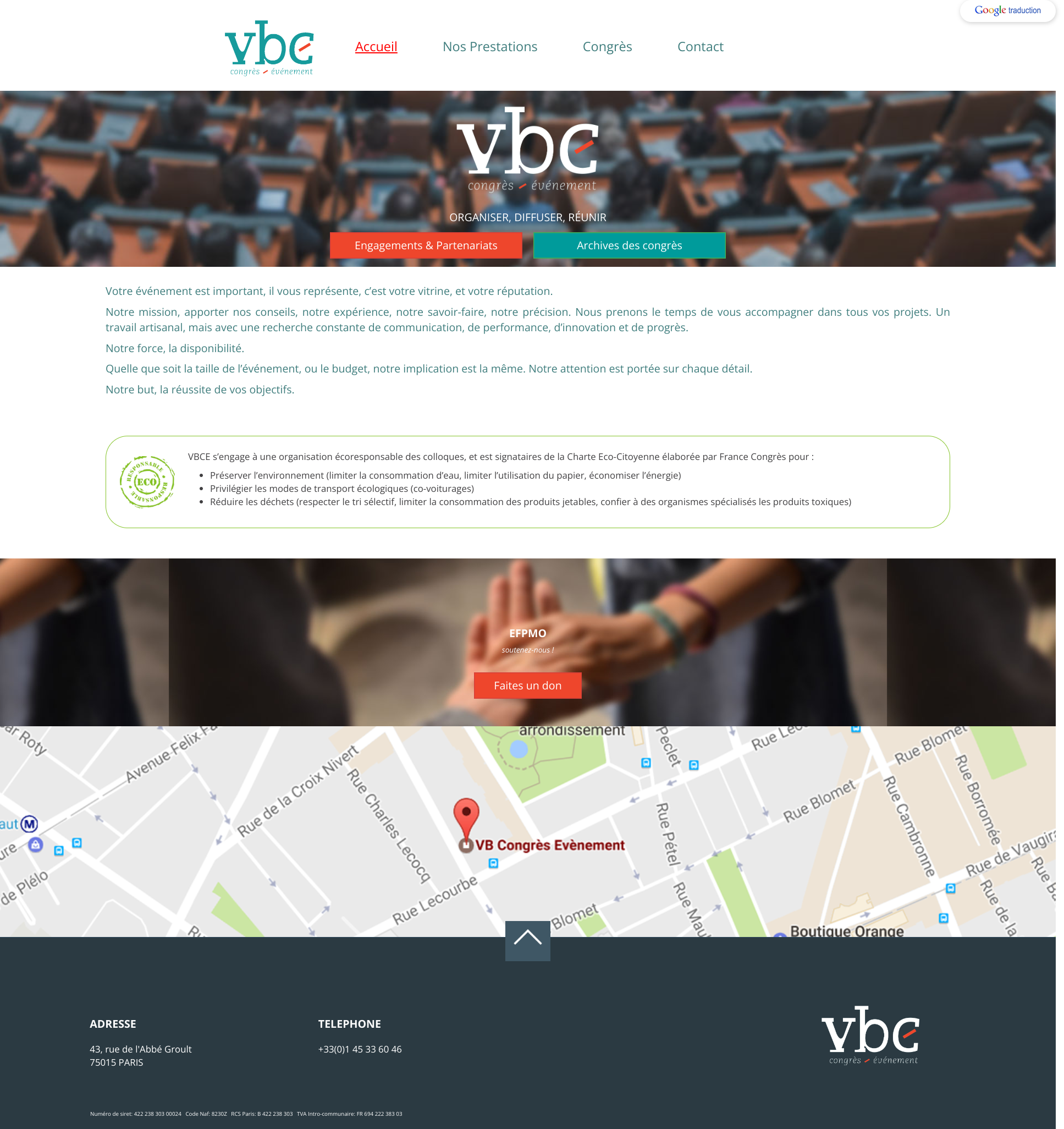 Aperçu du site