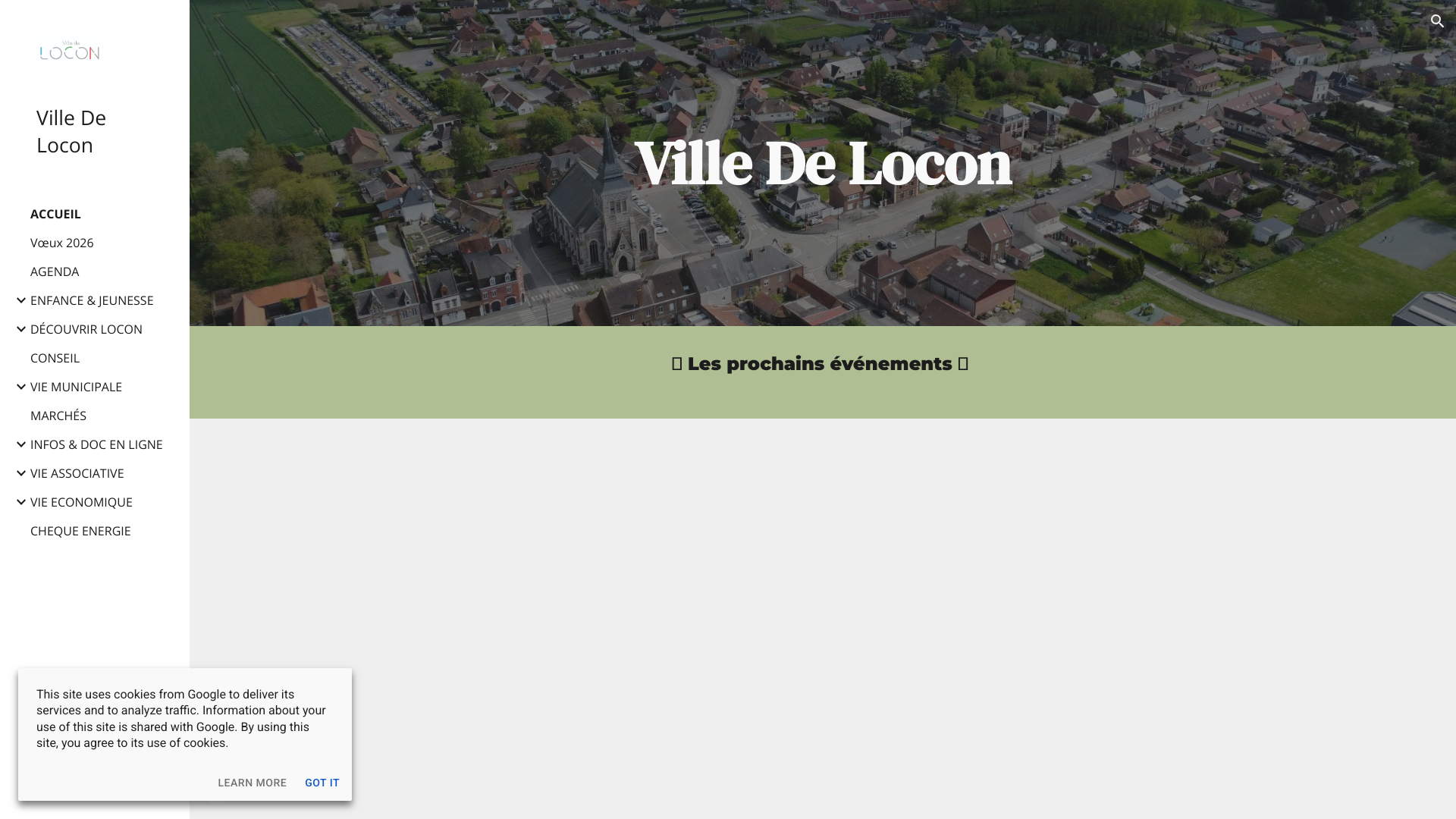 Aperçu du site