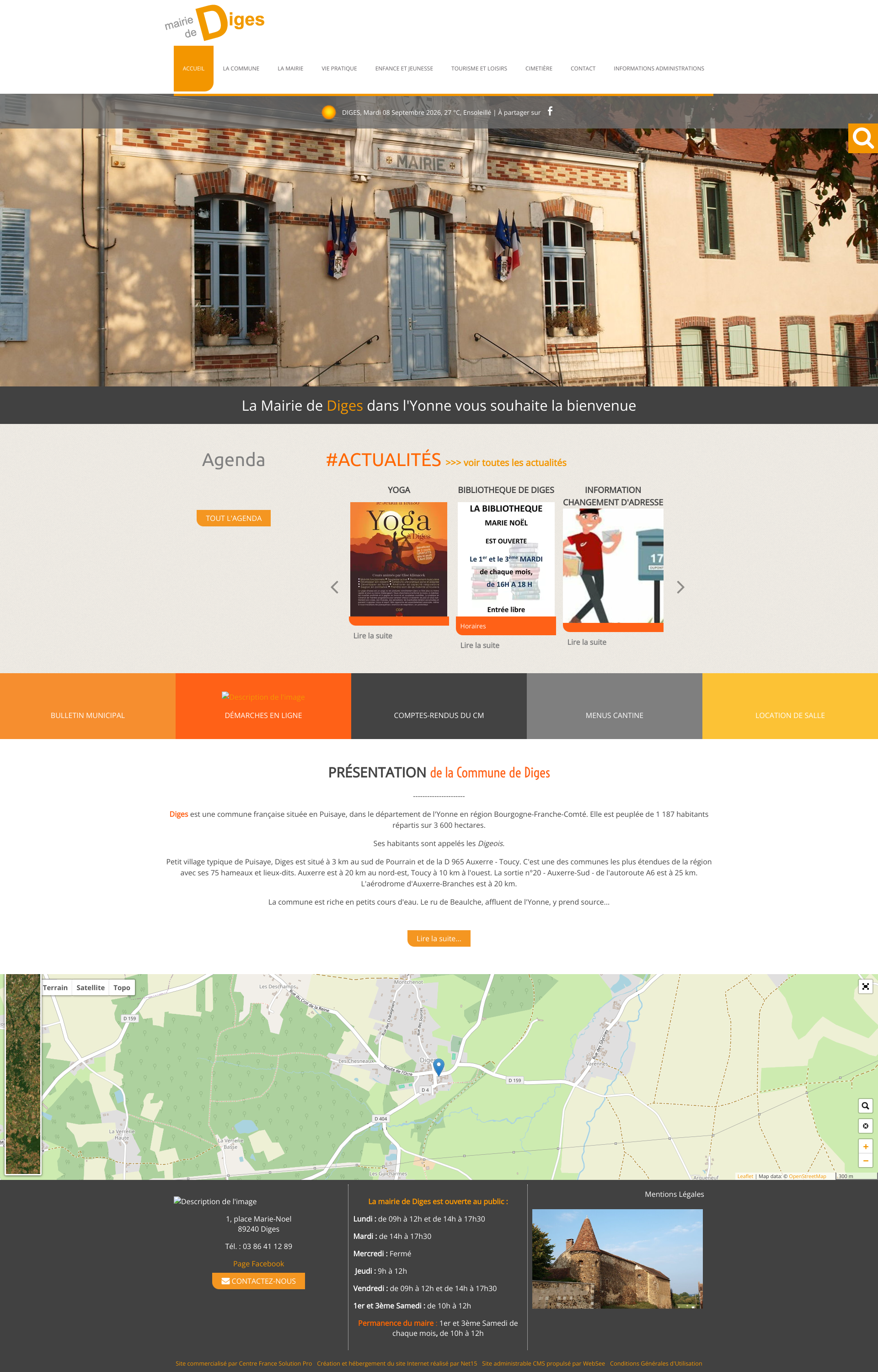 Aperçu du site