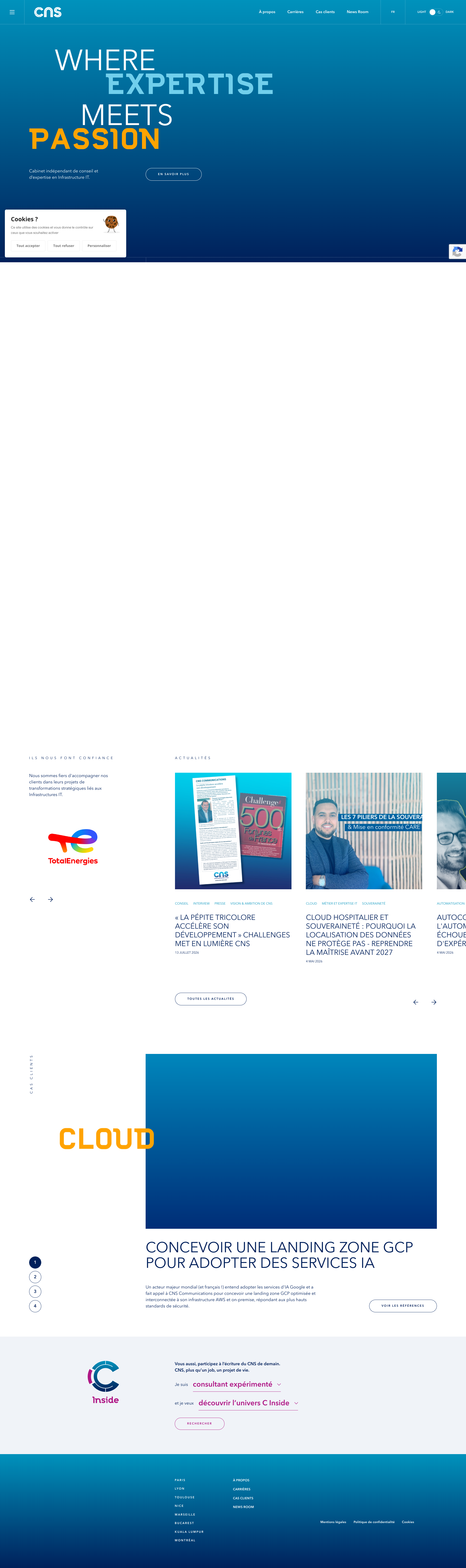 Aperçu du site