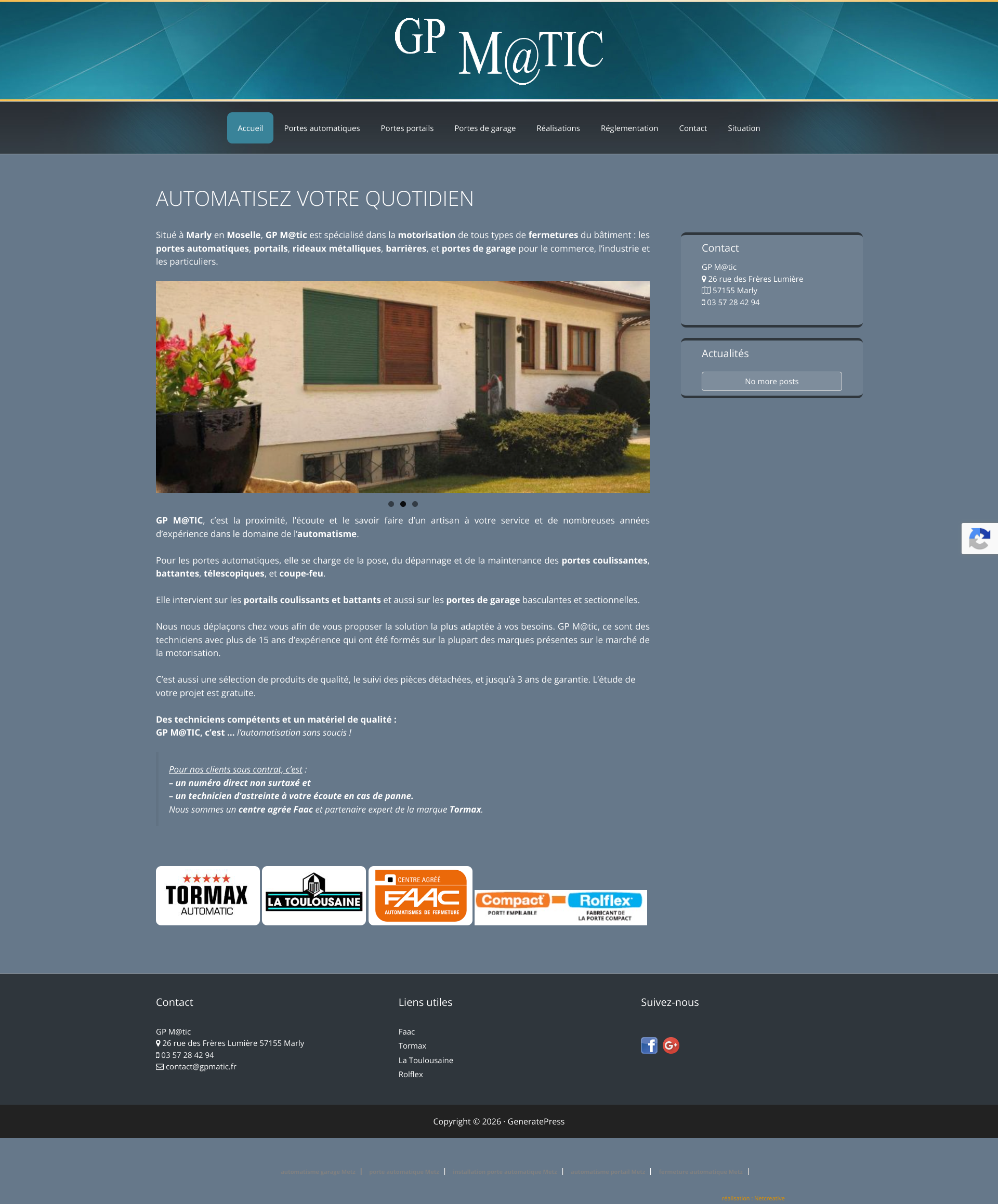 Aperçu du site