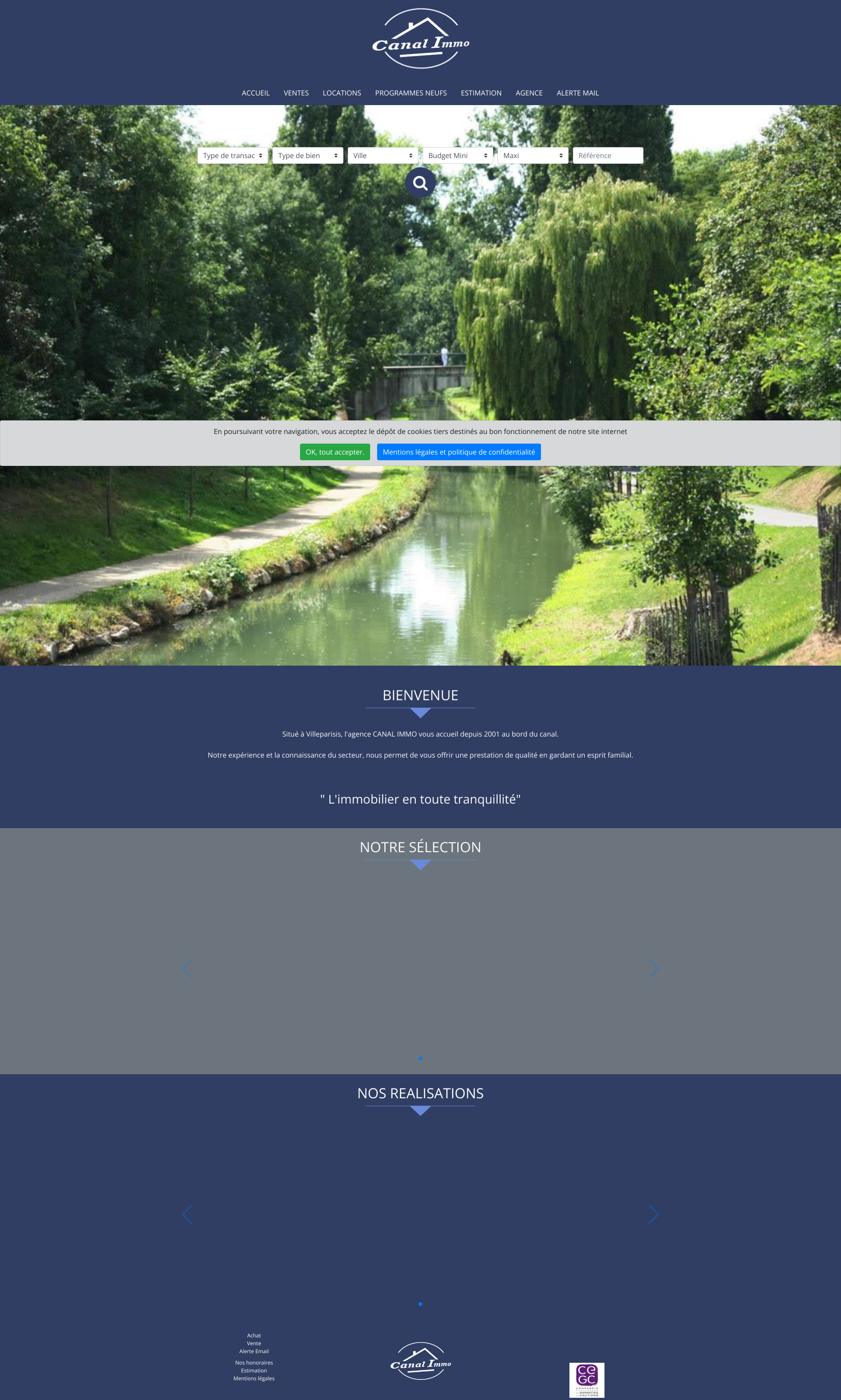 Aperçu du site