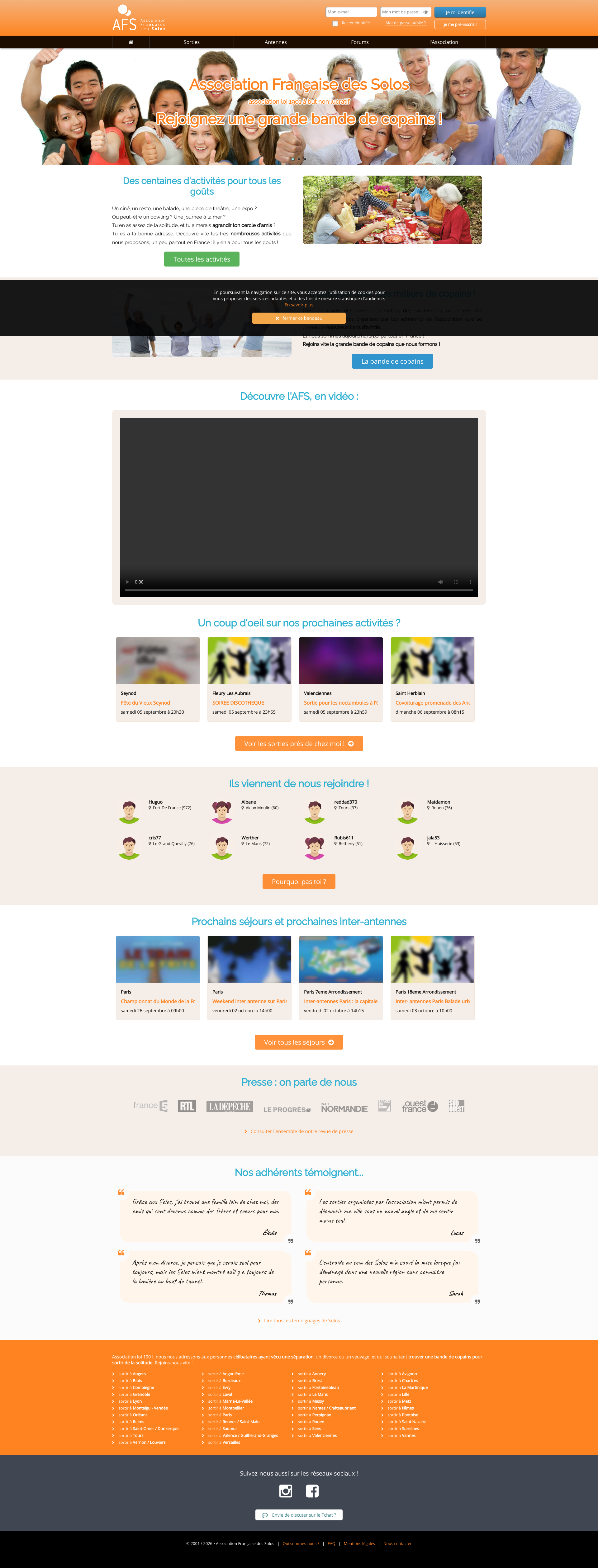 Aperçu du site