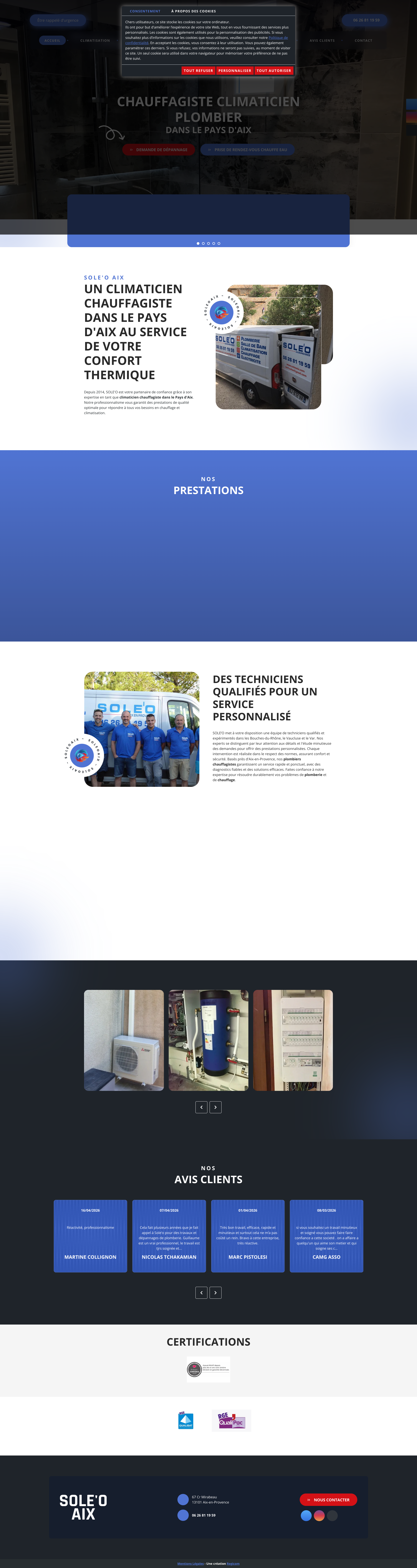 Aperçu du site
