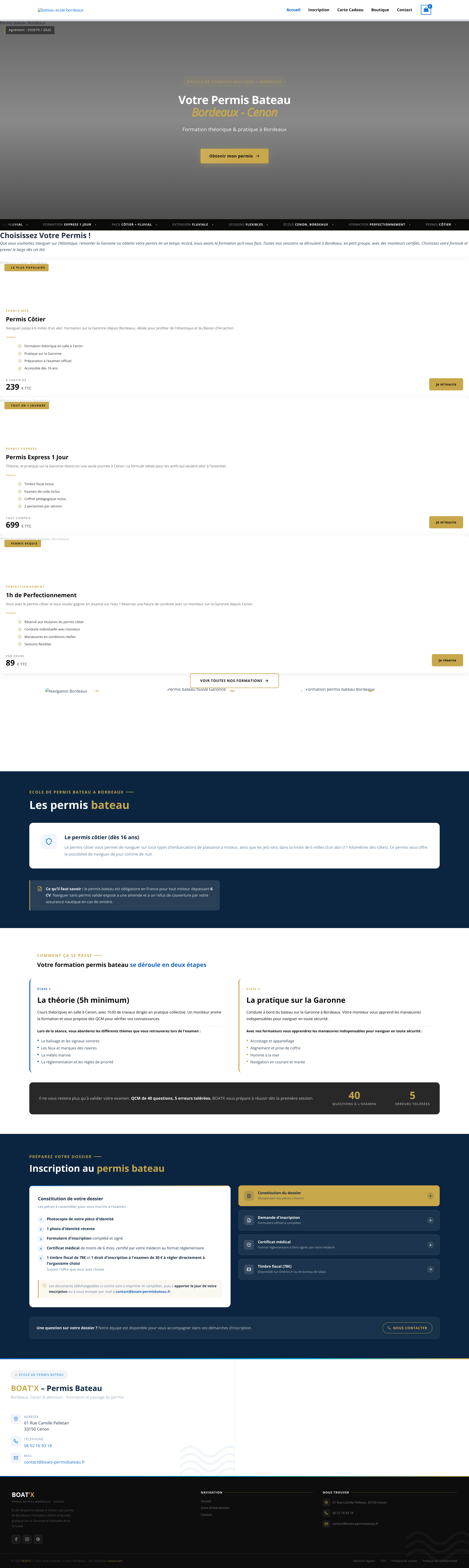 Aperçu du site