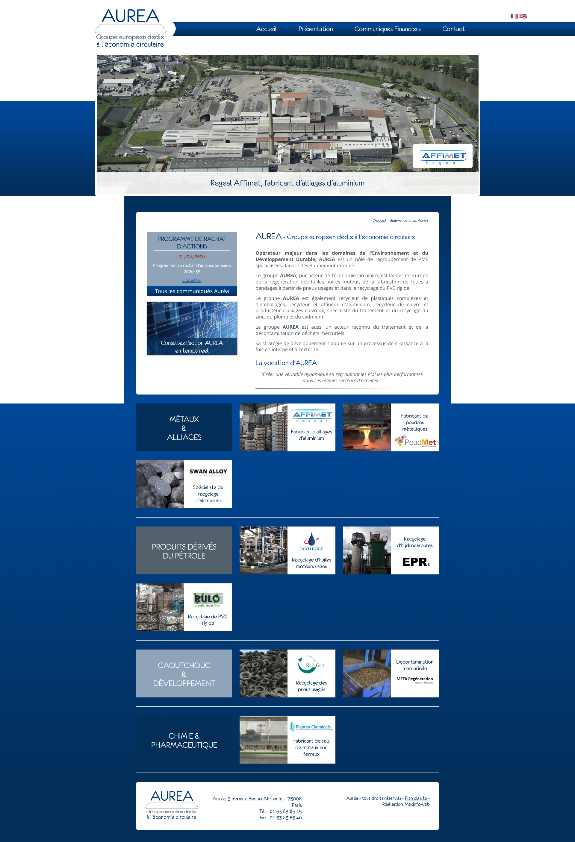Aperçu du site