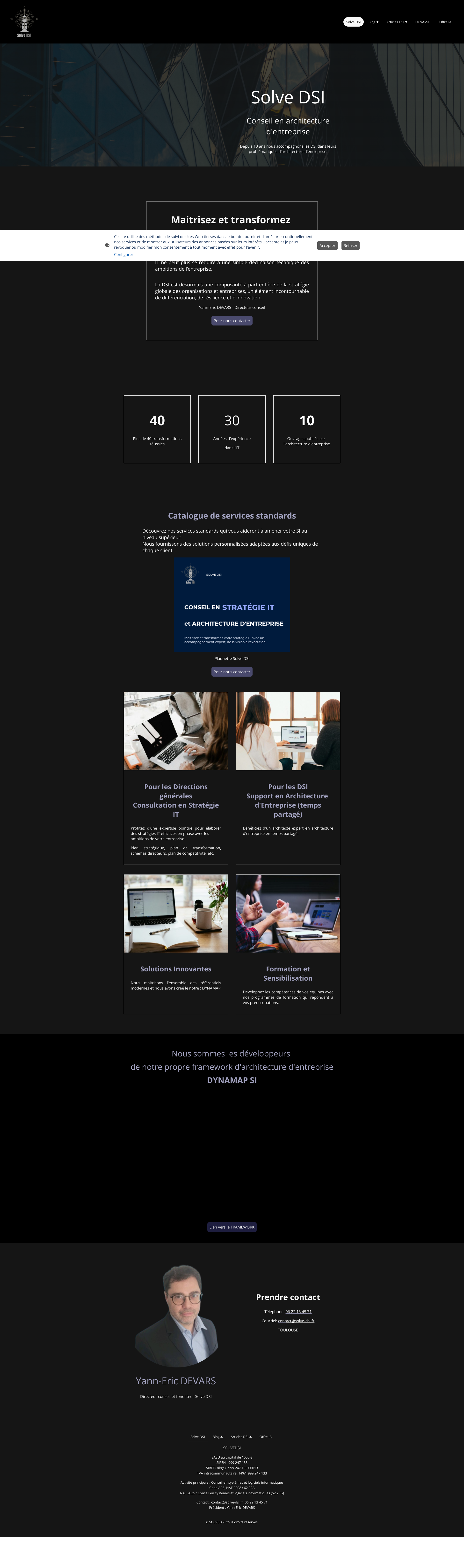 Aperçu du site