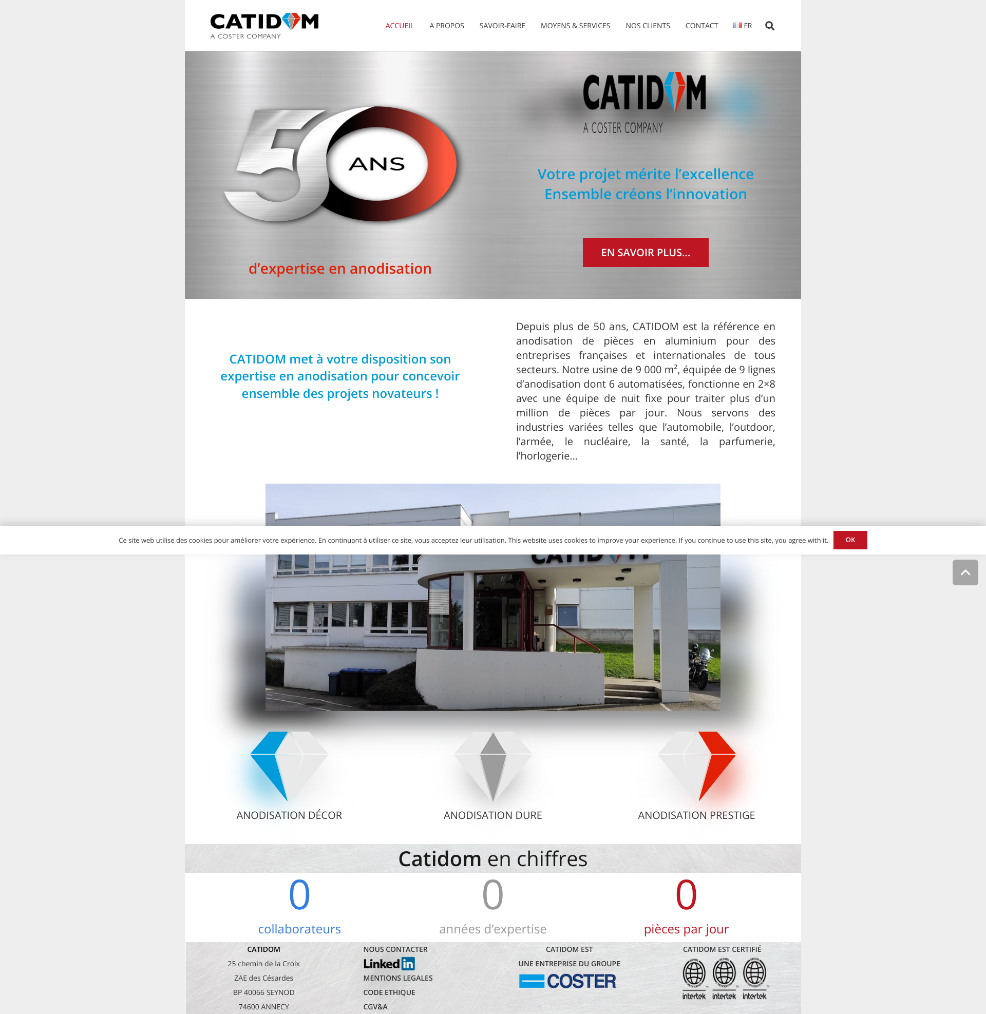 Aperçu du site