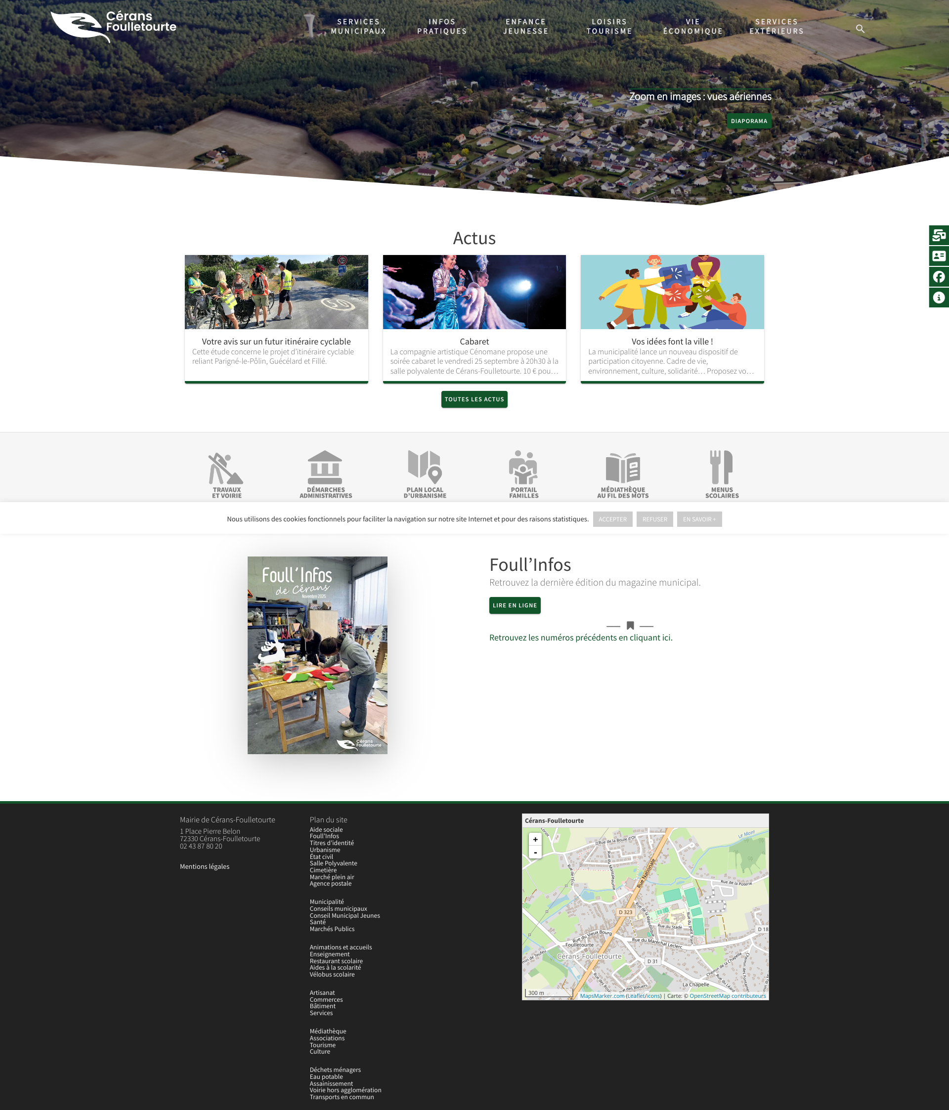 Aperçu du site