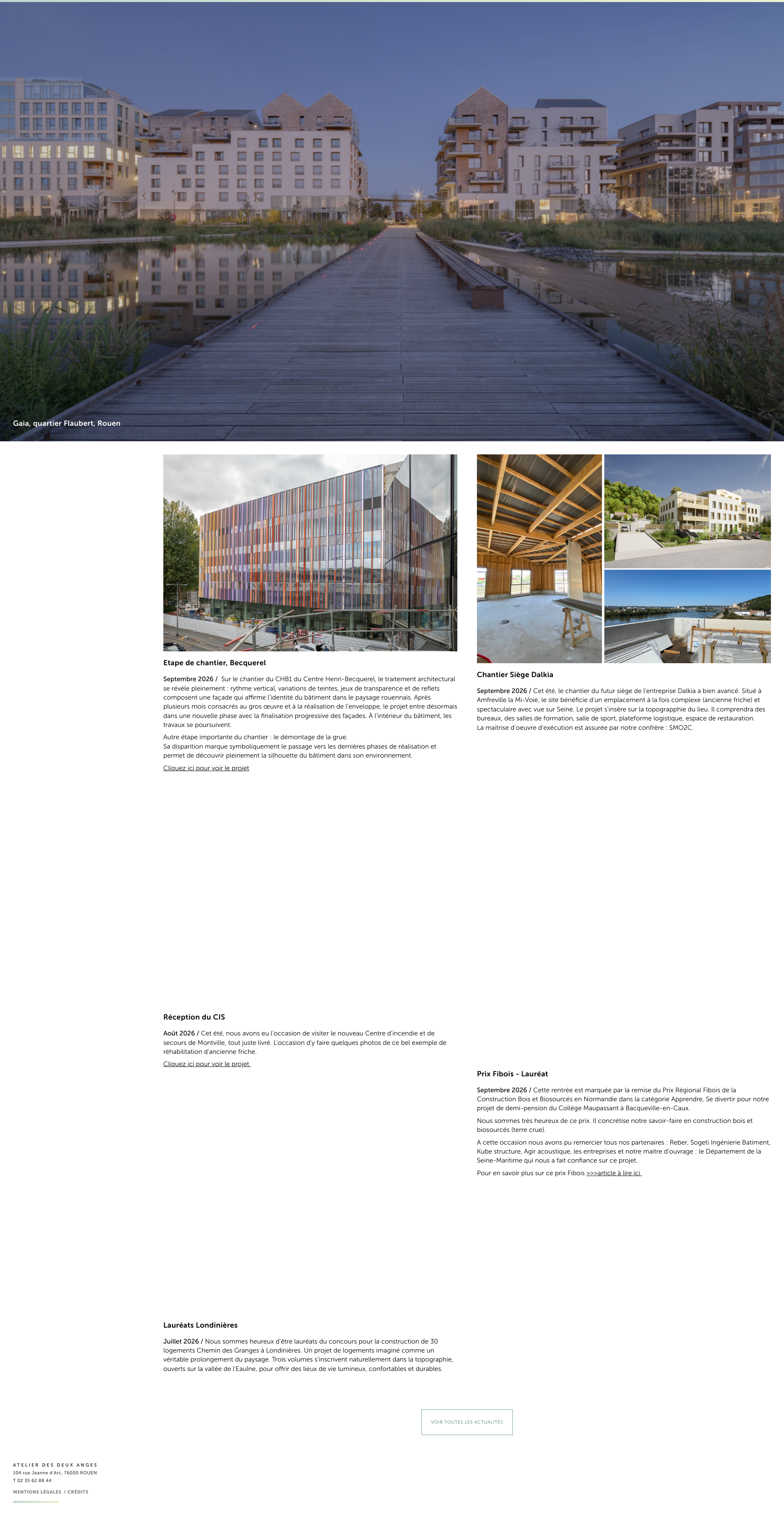 Aperçu du site