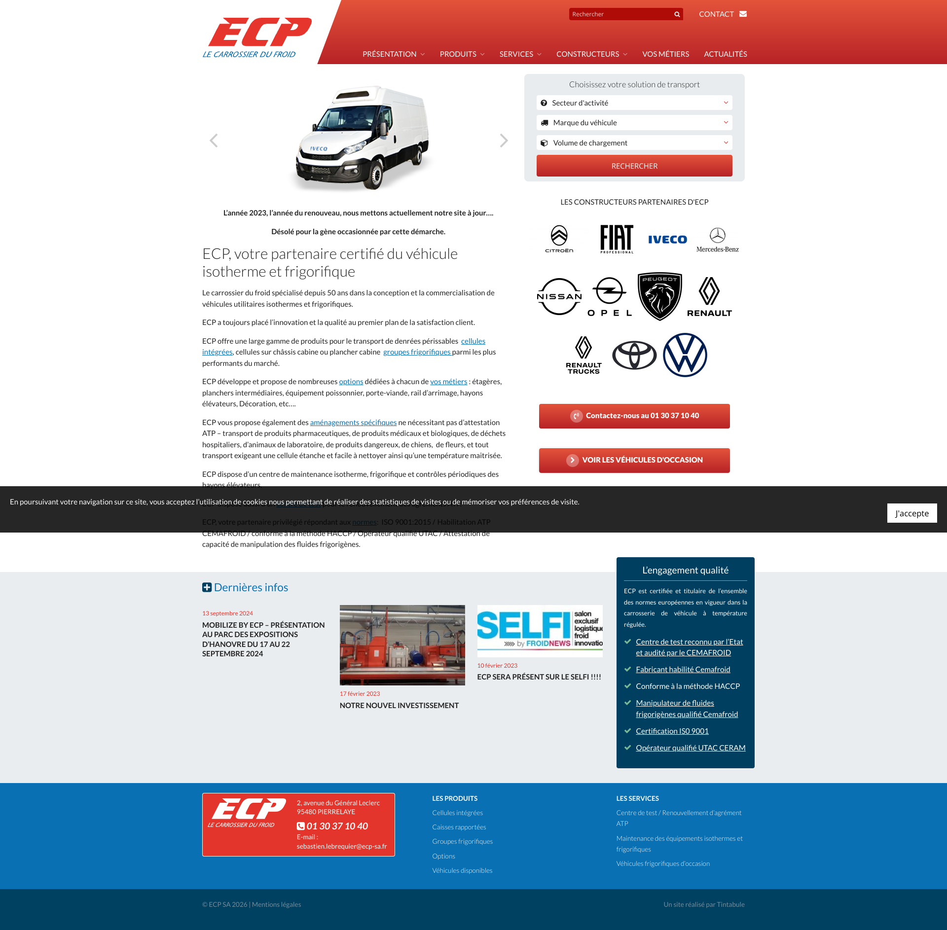 Aperçu du site