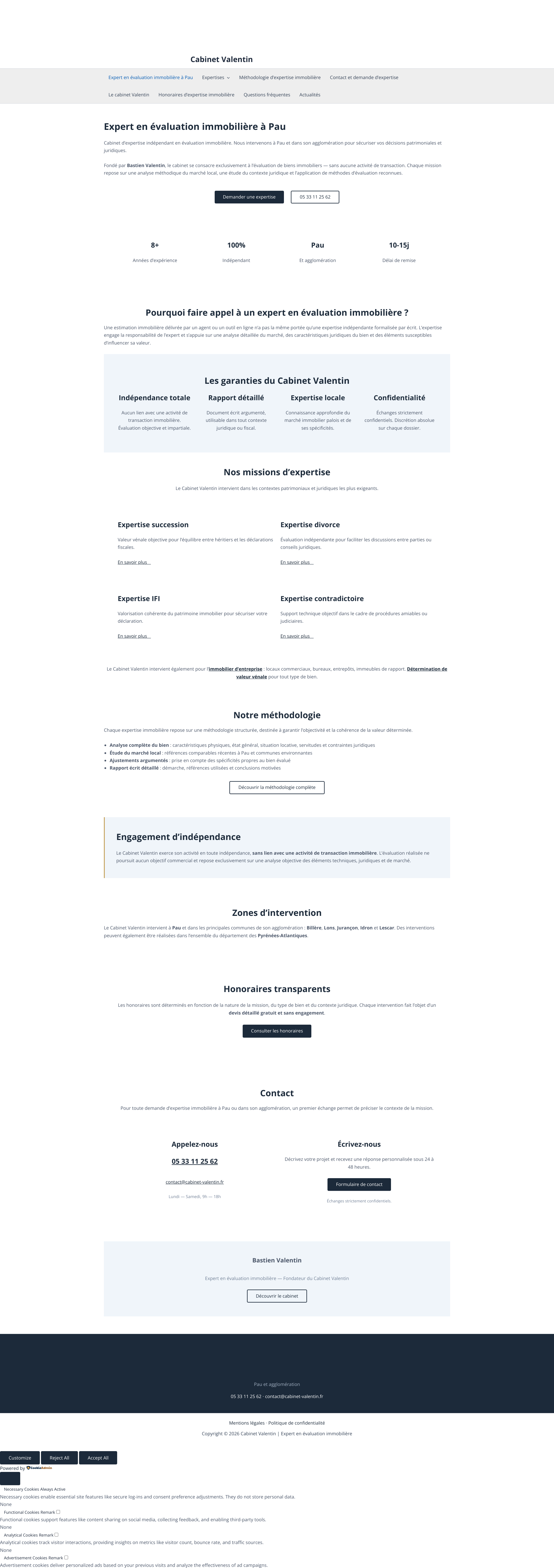 Aperçu du site