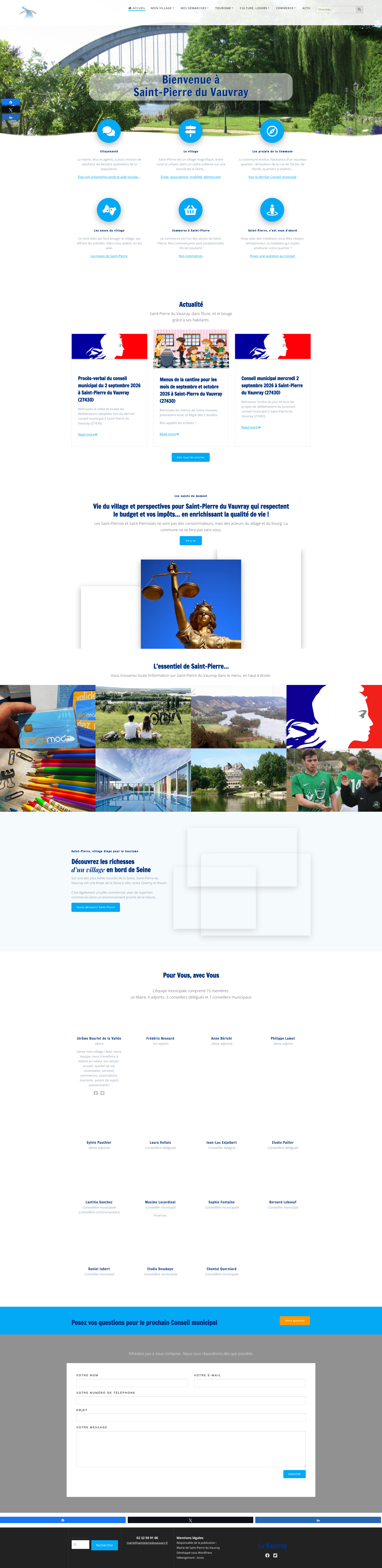 Aperçu du site