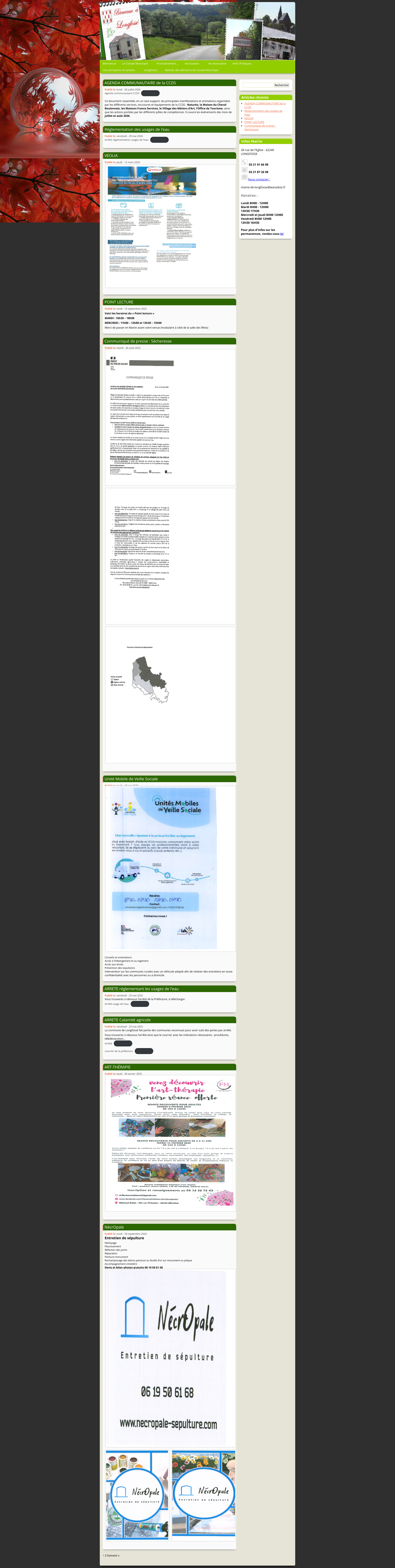 Aperçu du site