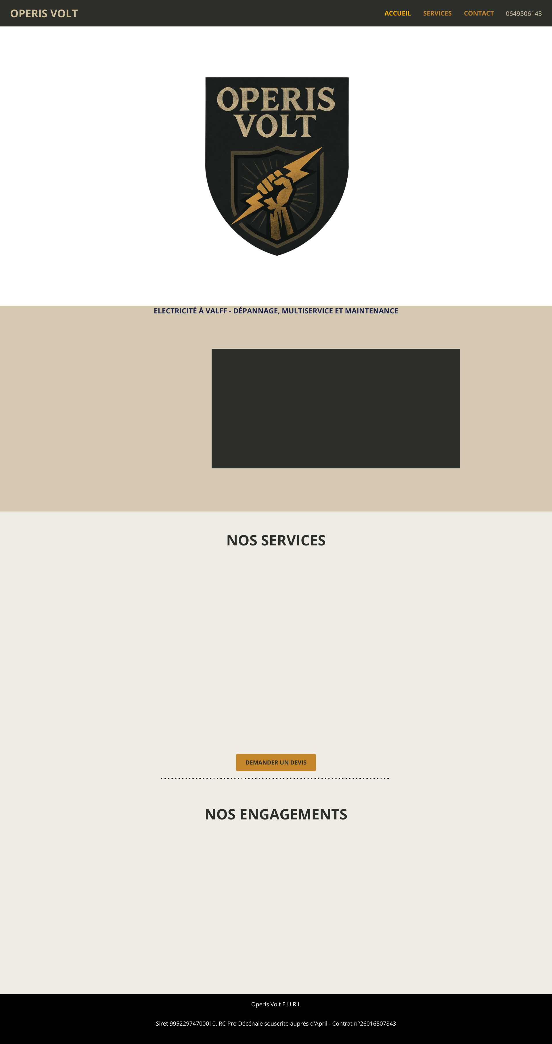 Aperçu du site