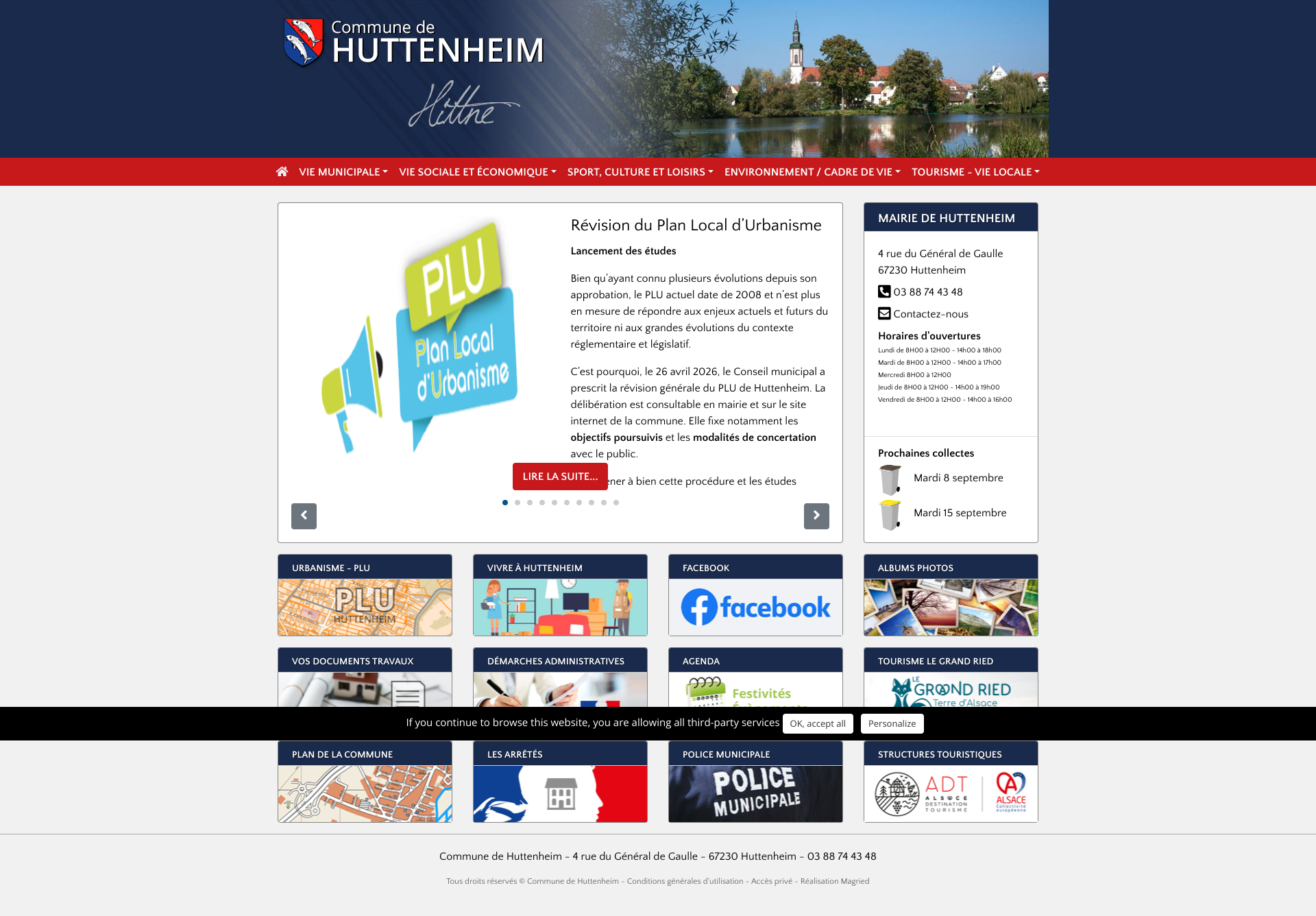 Aperçu du site