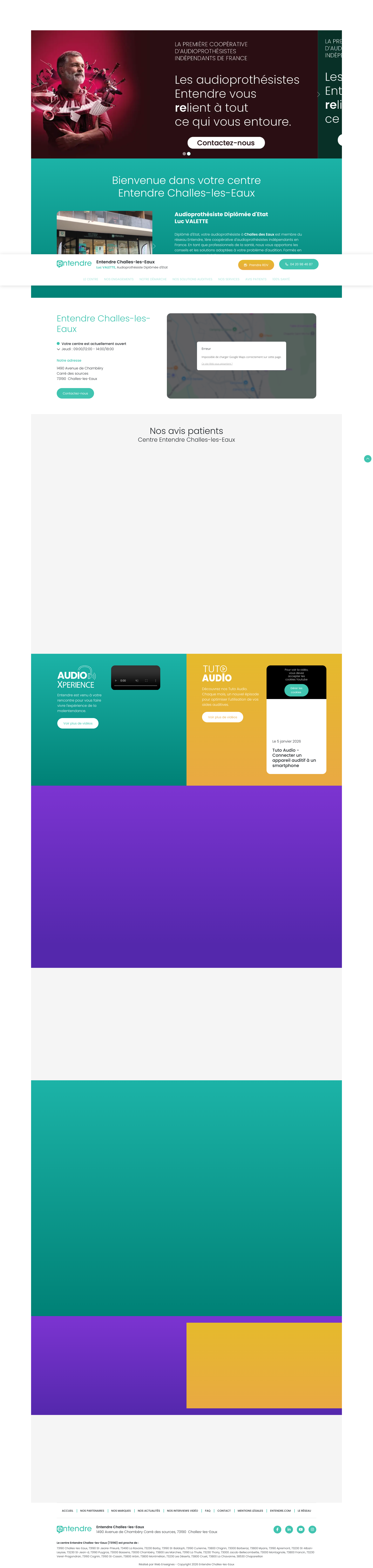 Aperçu du site