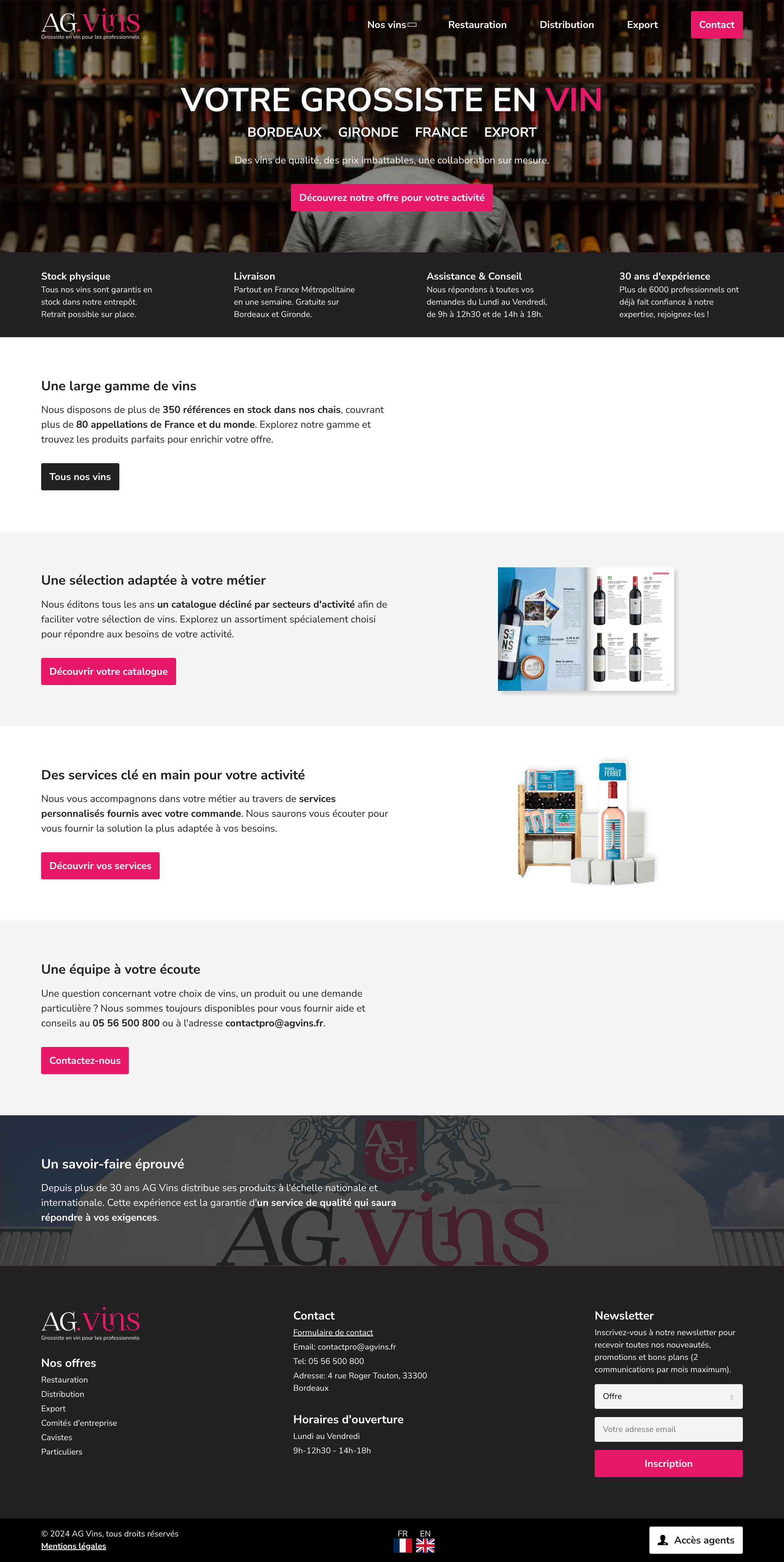 Aperçu du site