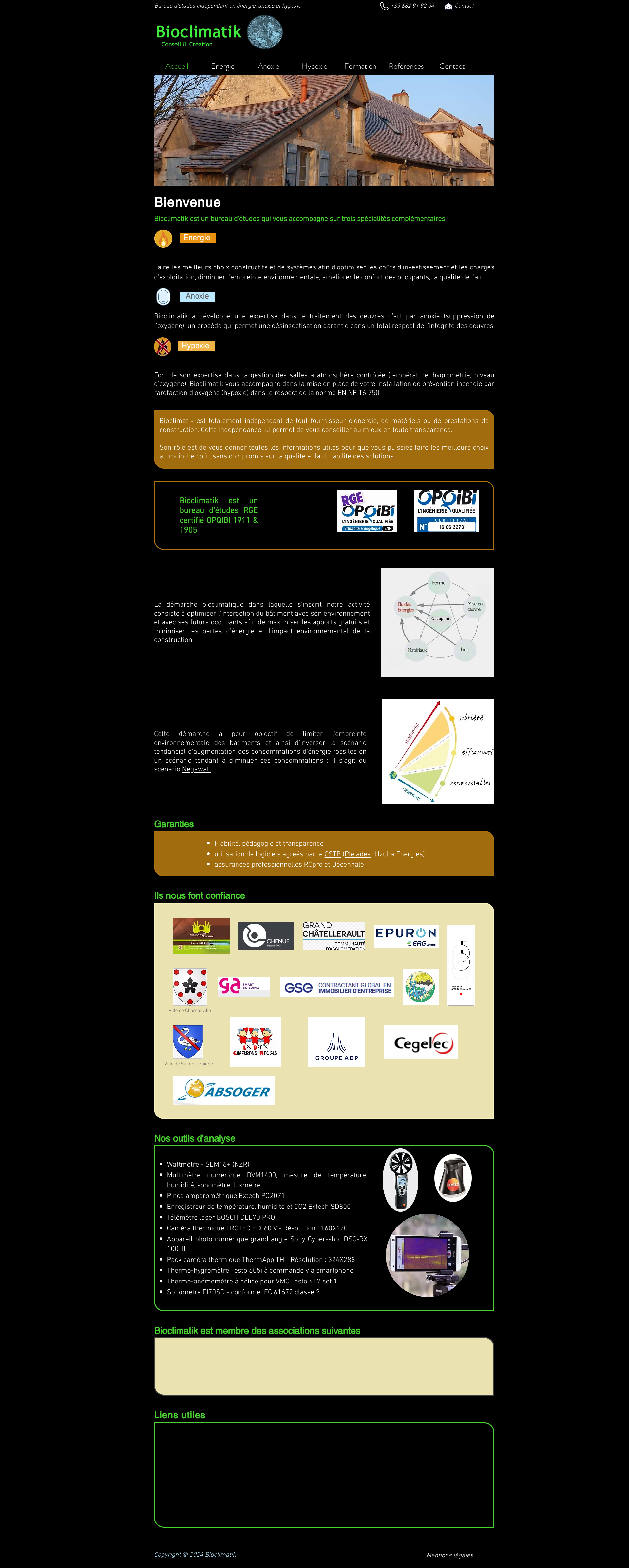 Aperçu du site