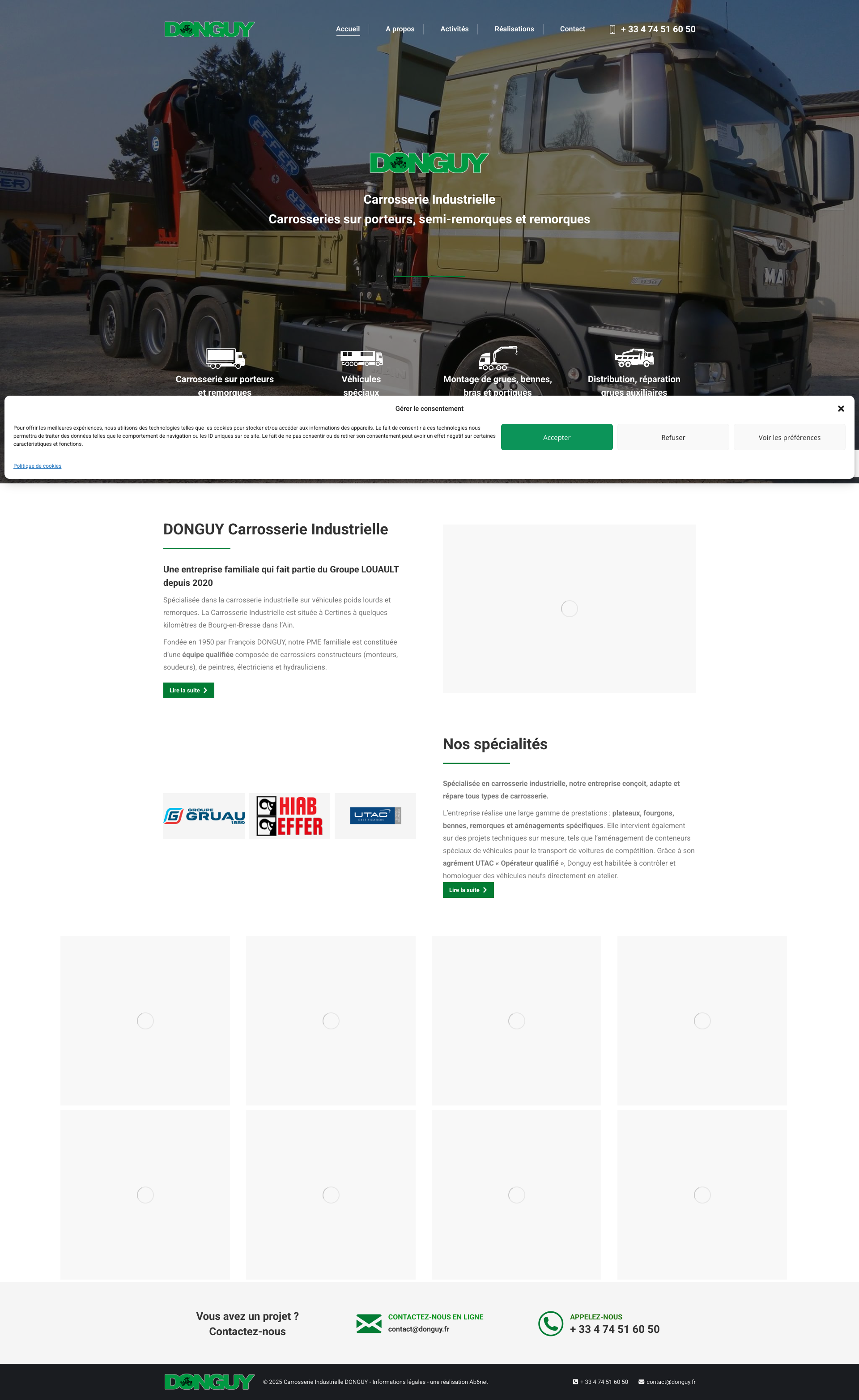Aperçu du site