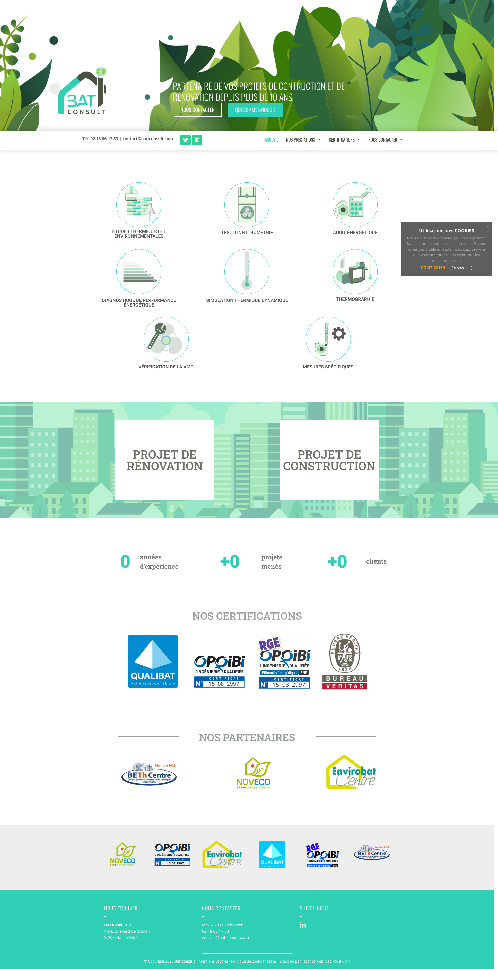Aperçu du site
