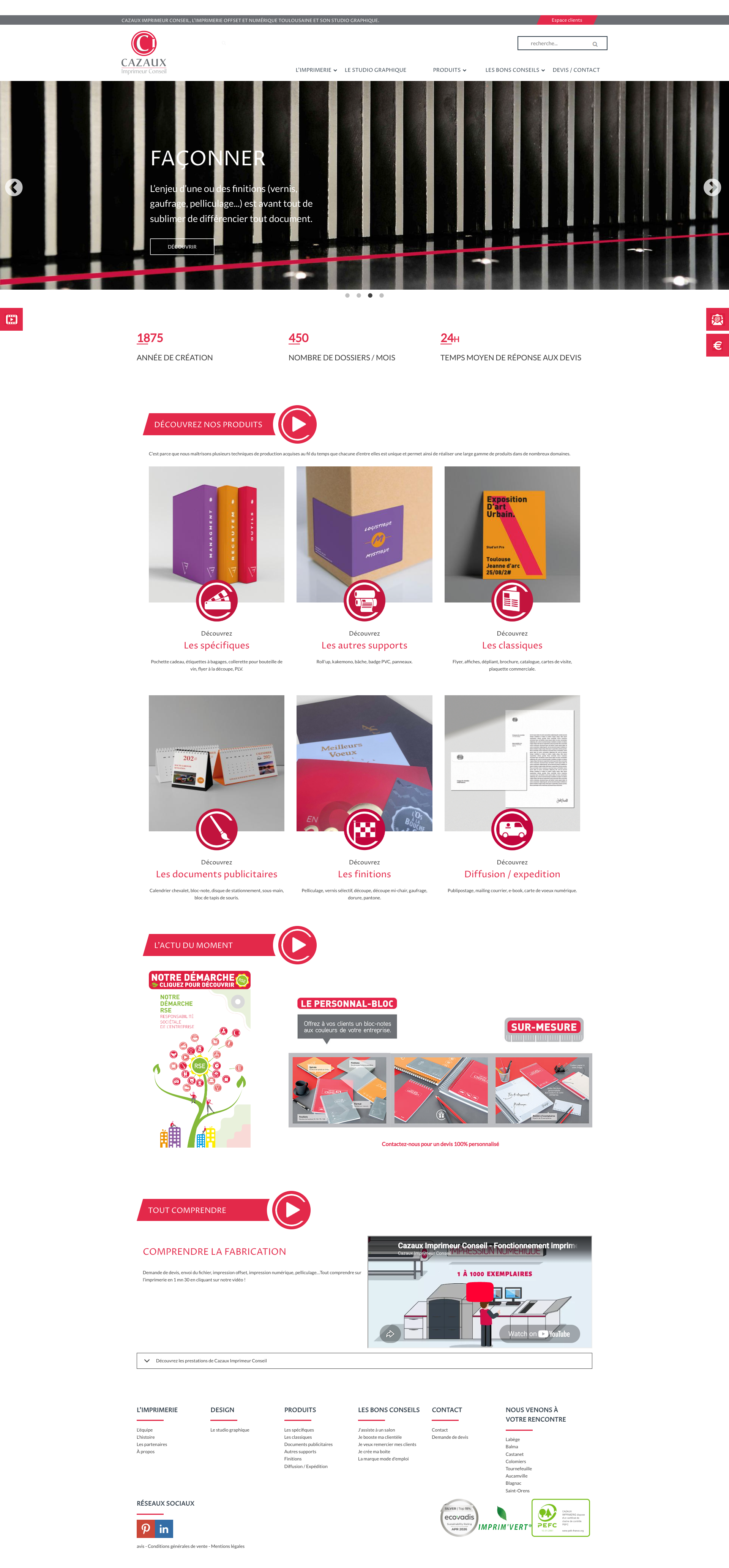 Aperçu du site